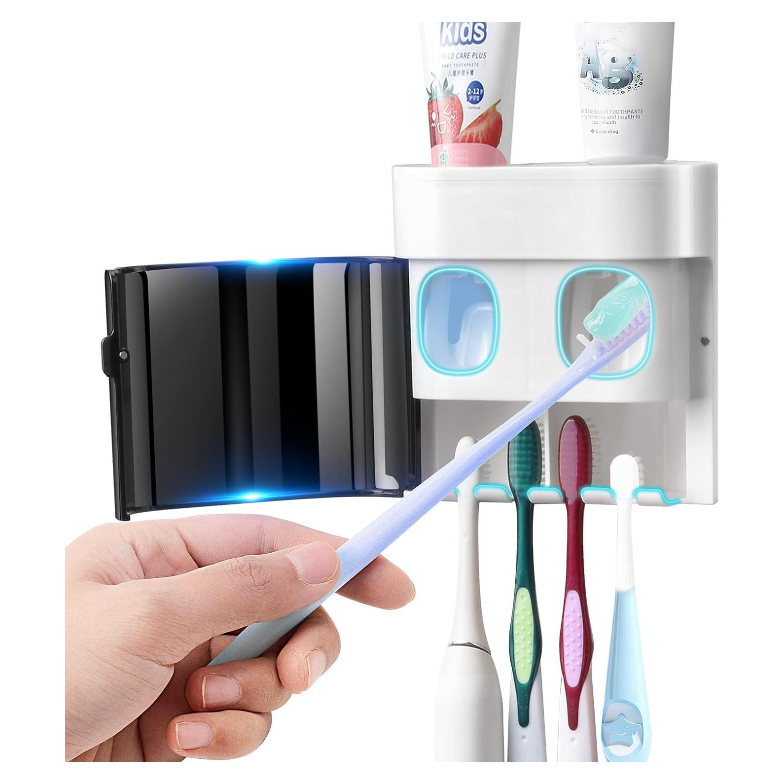 Soporte para Cepillos de Dientes GFWARE TH001 Negro con Dispensador Automático