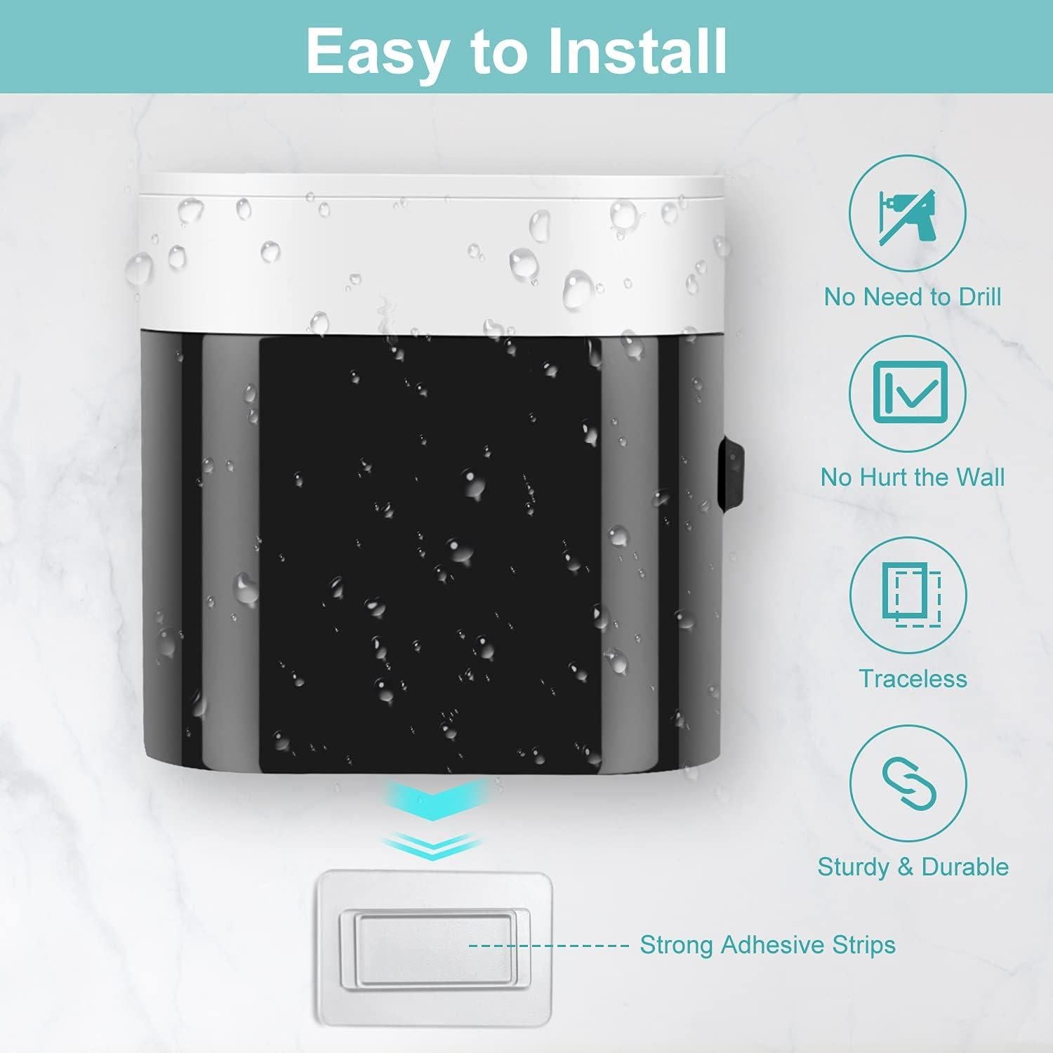 Soporte para Cepillos de Dientes GFWARE TH001 Negro con Dispensador Automático