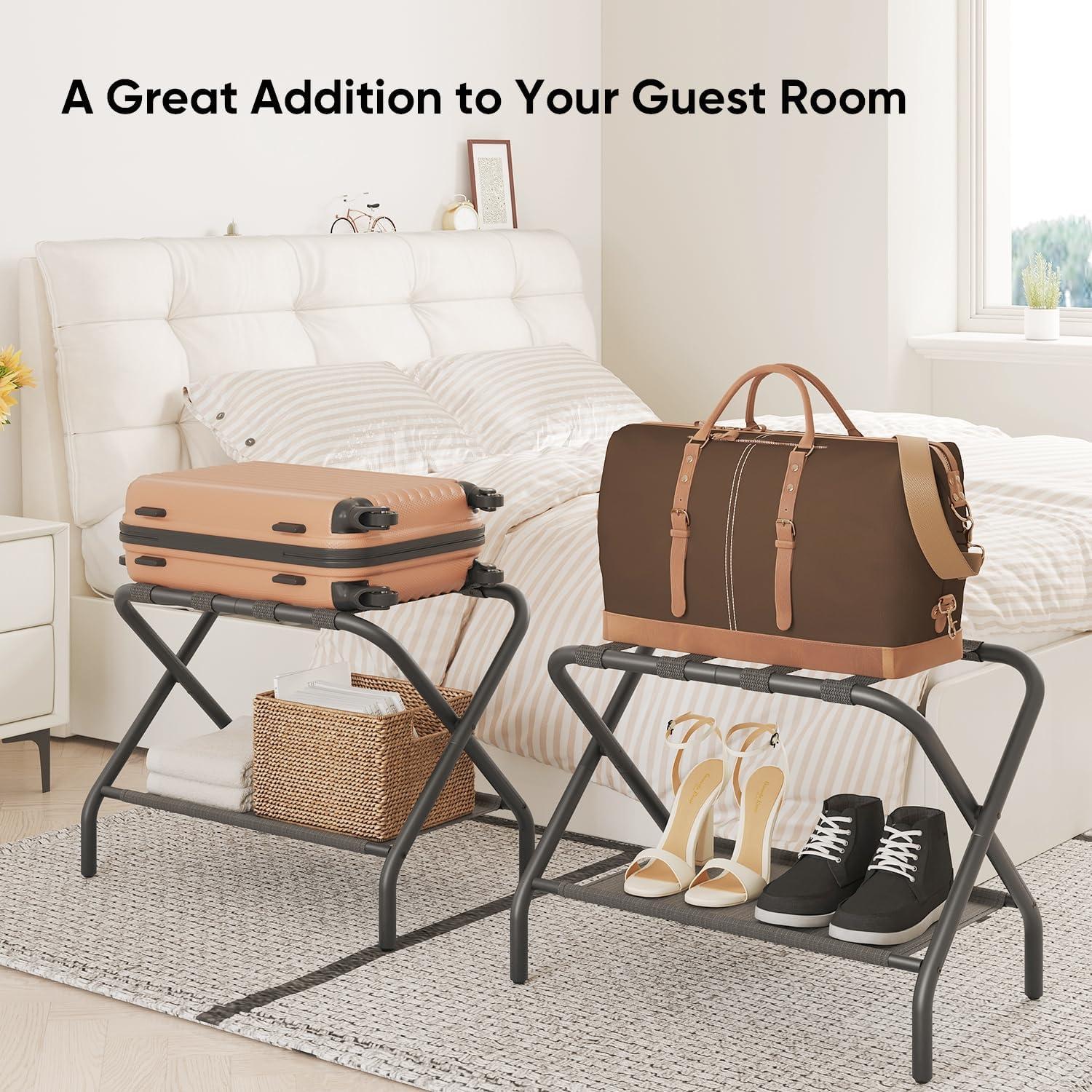 Soporte de Equipaje Plegable Smart FENDEE Acero Negro 49.9 kg