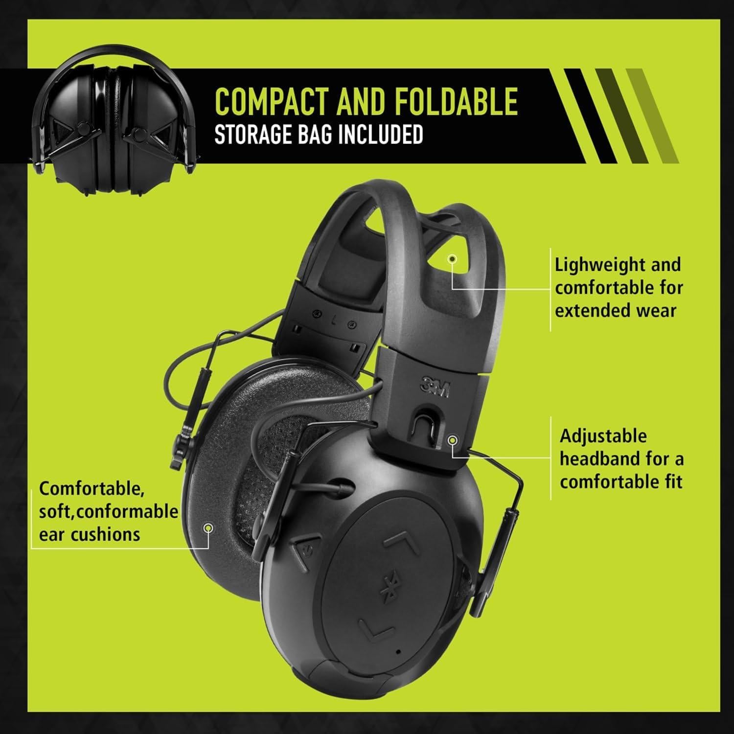 Auriculares de Protección Auditiva Bluetooth 3M Peltor Sport Tac 500