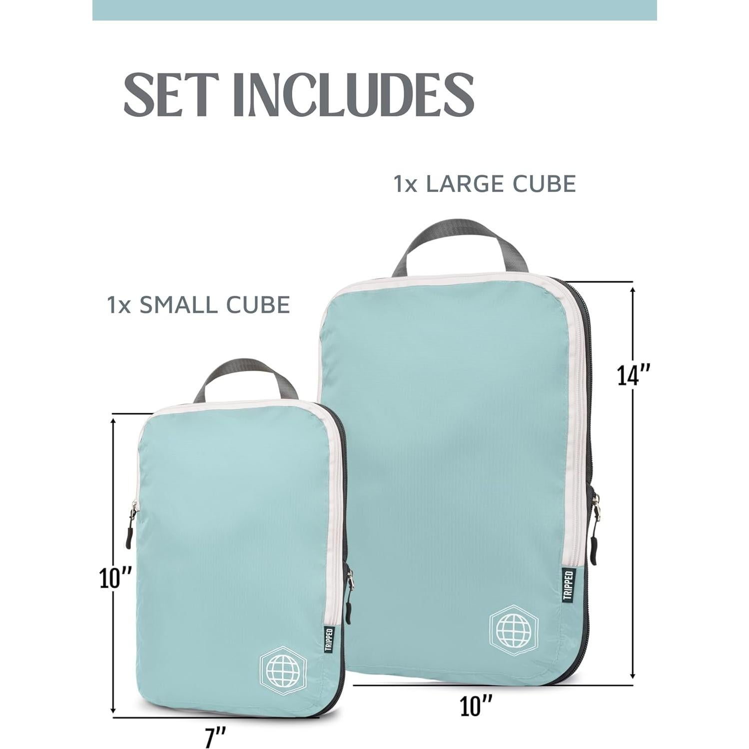 Juego de Cubos de Compresión TRIPPED Travel Gear - 2 Piezas