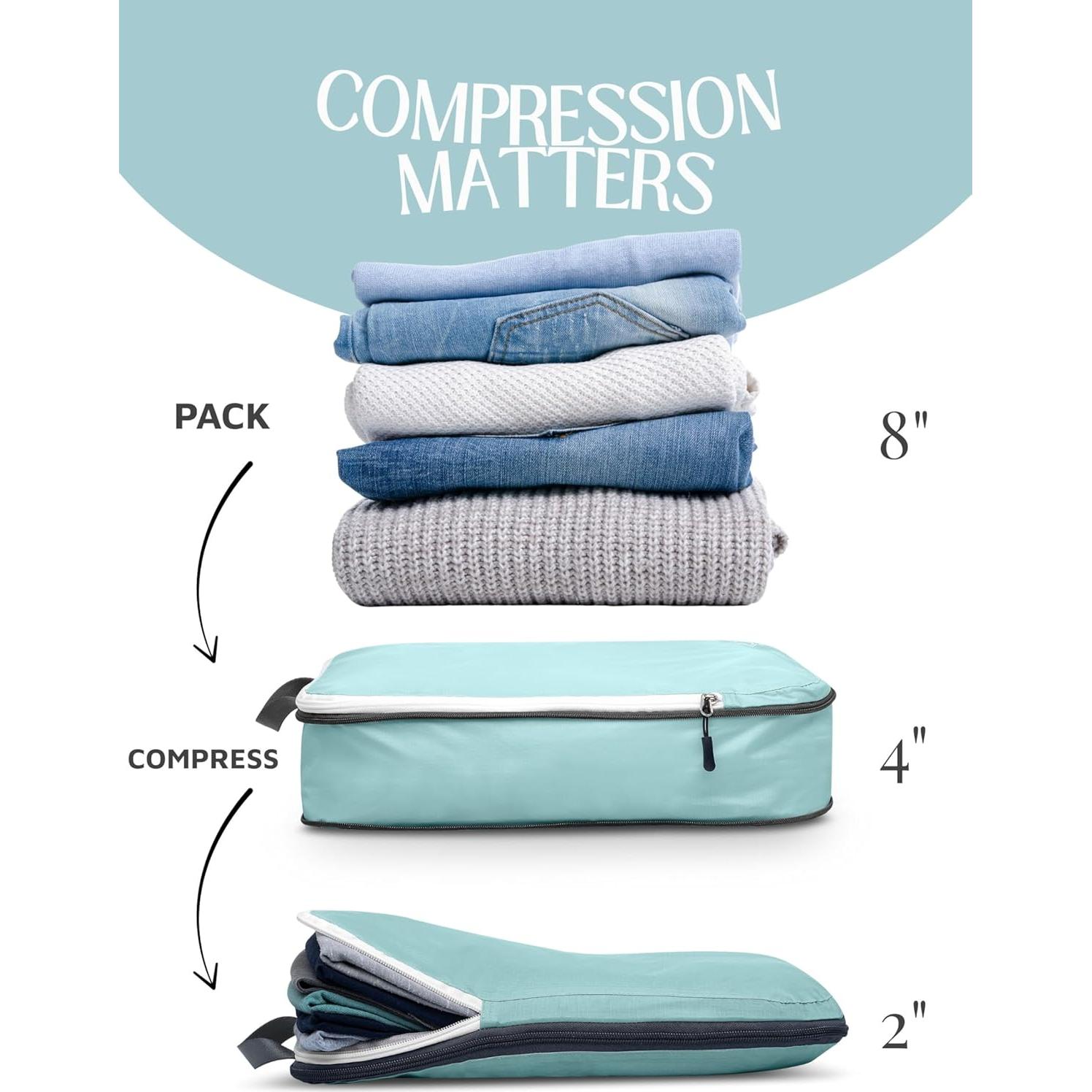 Juego de Cubos de Compresión TRIPPED Travel Gear - 2 Piezas