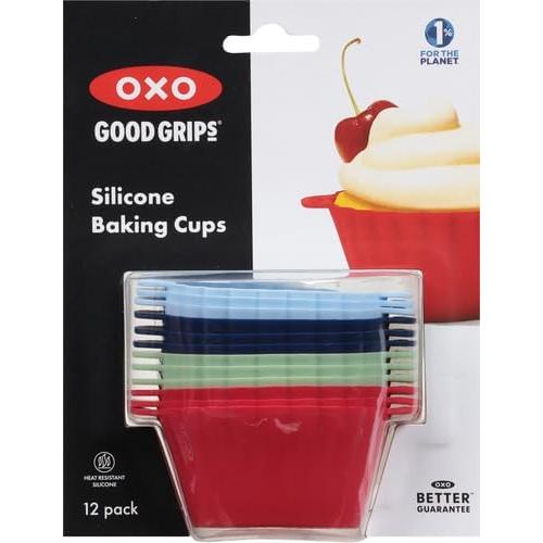 Tazas de Hornear de Silicona OXO Good Grips, 12 Piezas, 3 oz