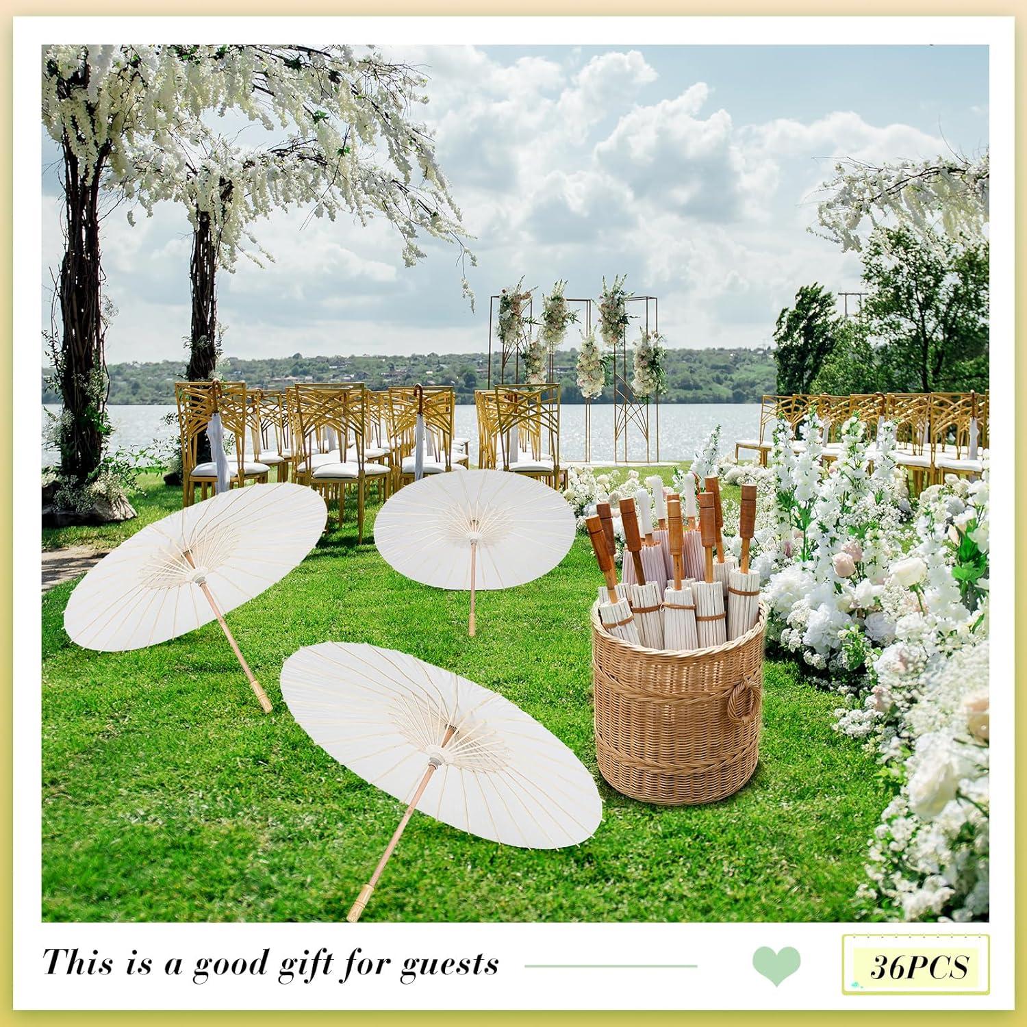 Sombrillas de Papel Sadnyy 84 cm 36 Piezas Decorativas