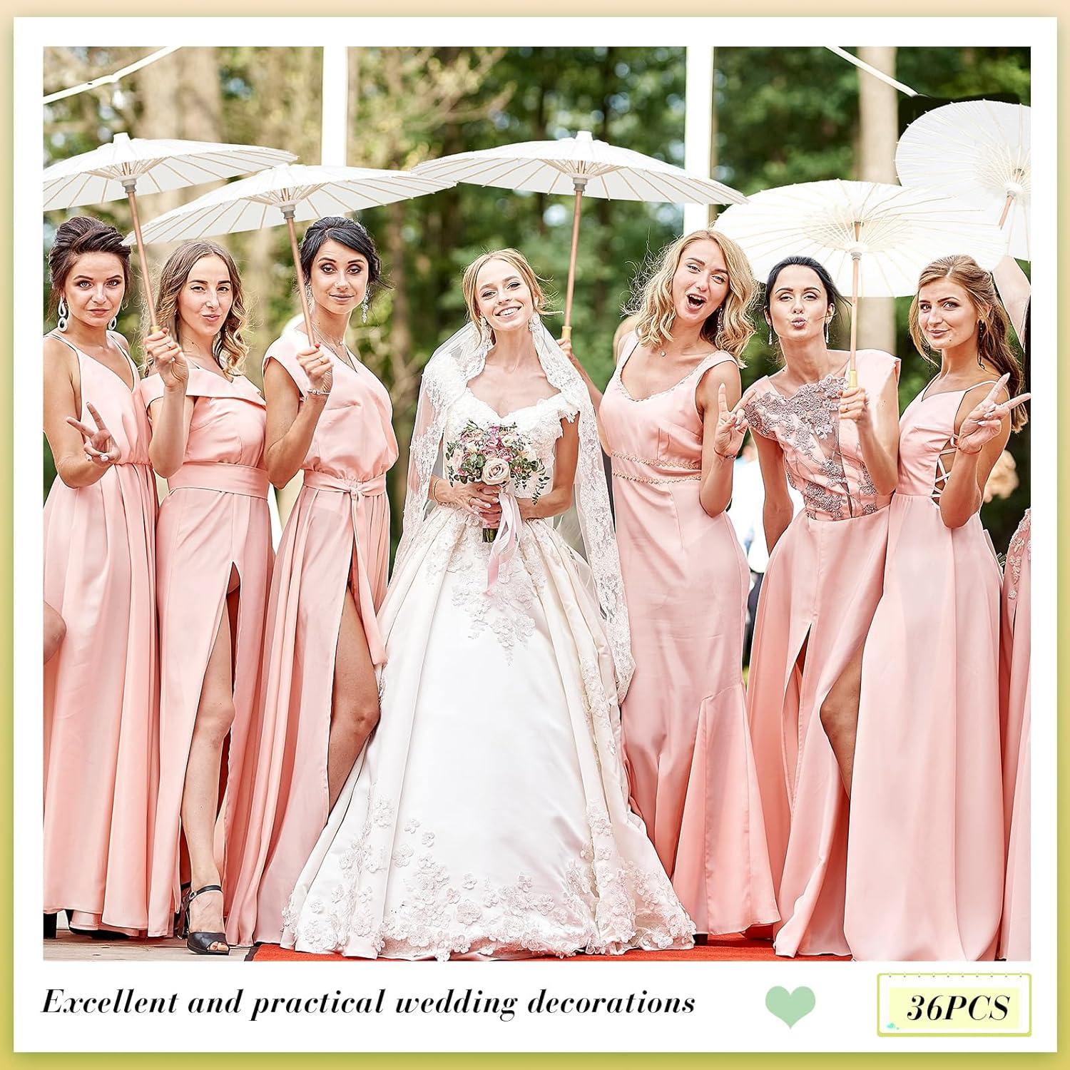 Sombrillas de Papel Sadnyy 84 cm 36 Piezas Decorativas