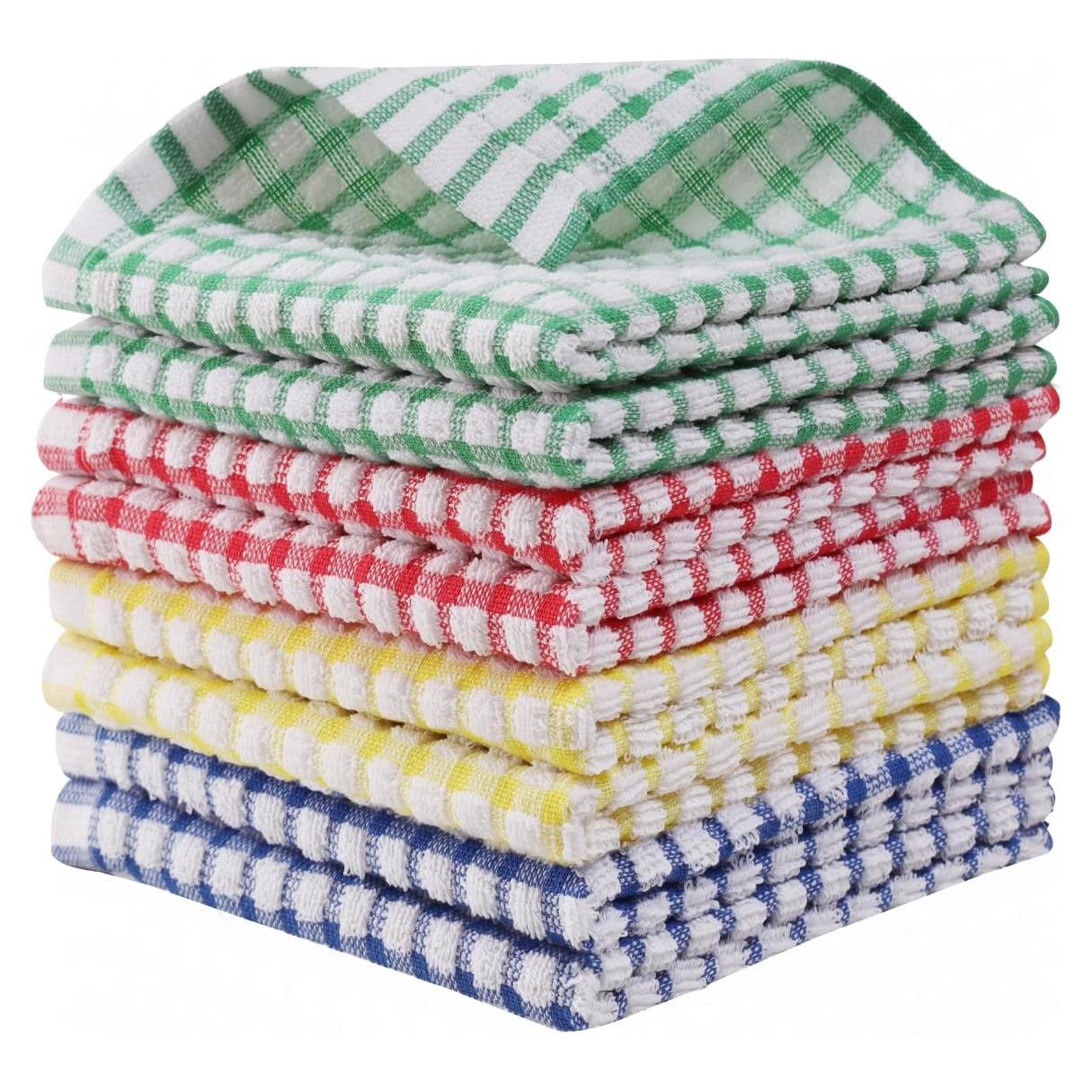 Paños de Cocina Egles 100% Algodón 30x30 cm - 8 Piezas