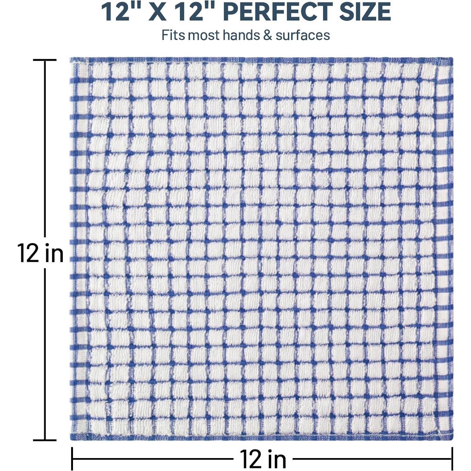 Paños de Cocina Egles 100% Algodón 30x30 cm - 8 Piezas