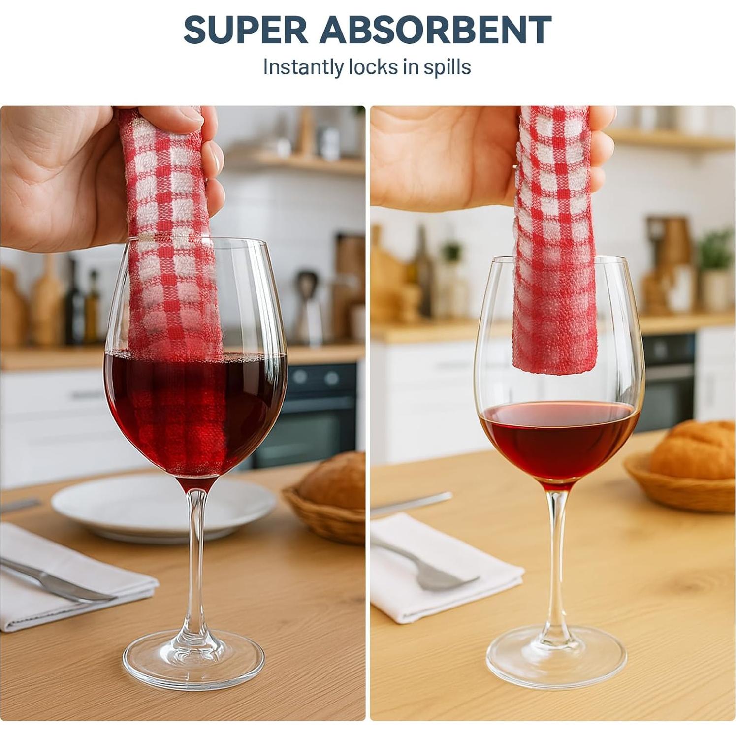 Paños de Cocina Egles 100% Algodón 30x30 cm - 8 Piezas