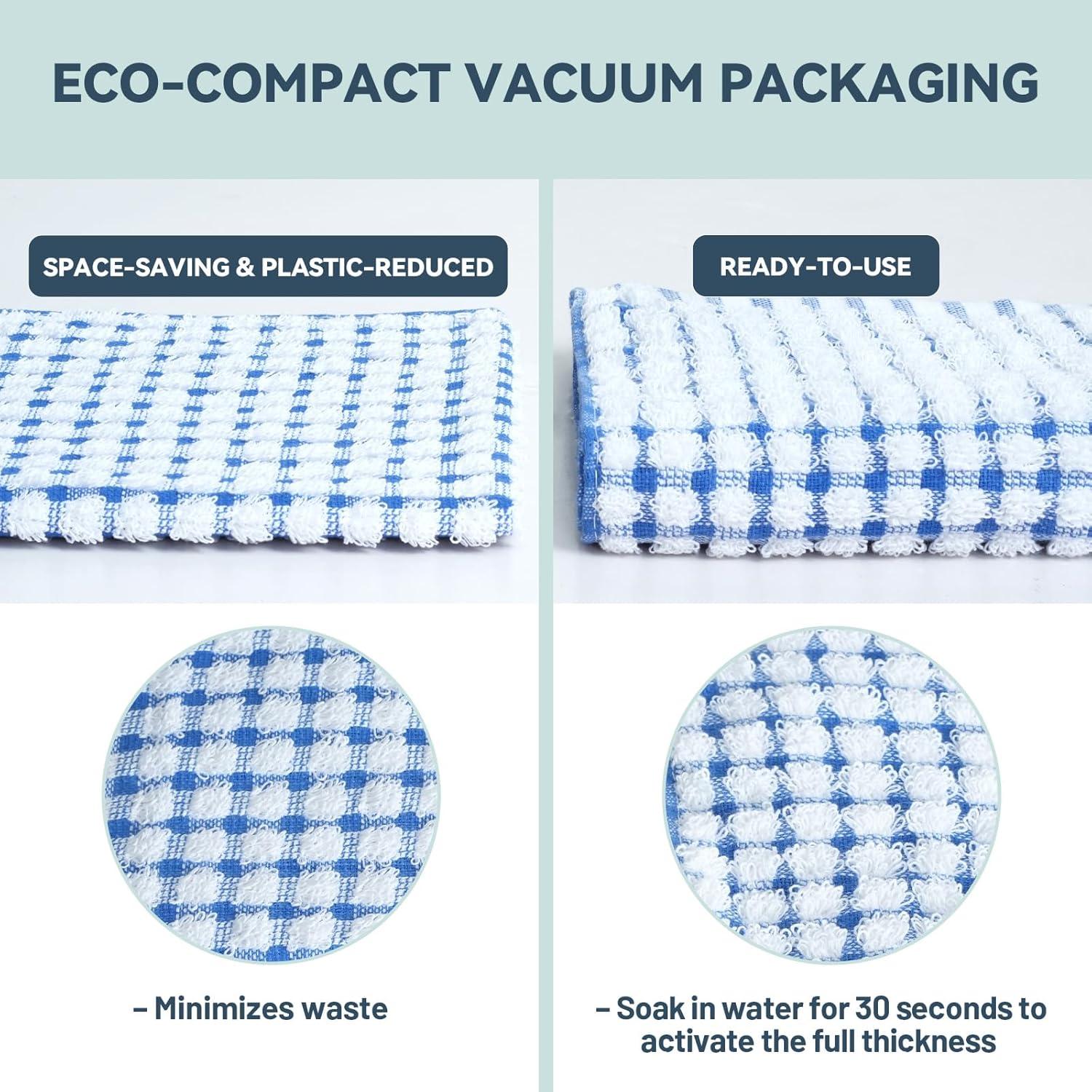 Paños de Cocina Egles 100% Algodón 30x30 cm - 8 Piezas