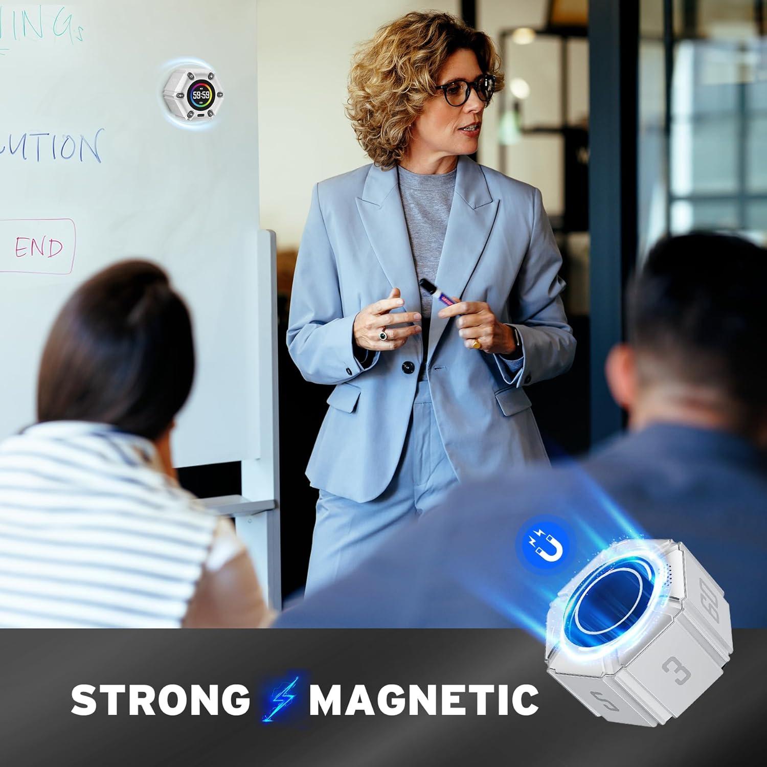 Temporizador Pomodoro Printers Jack Blanco Perla 6 Modos