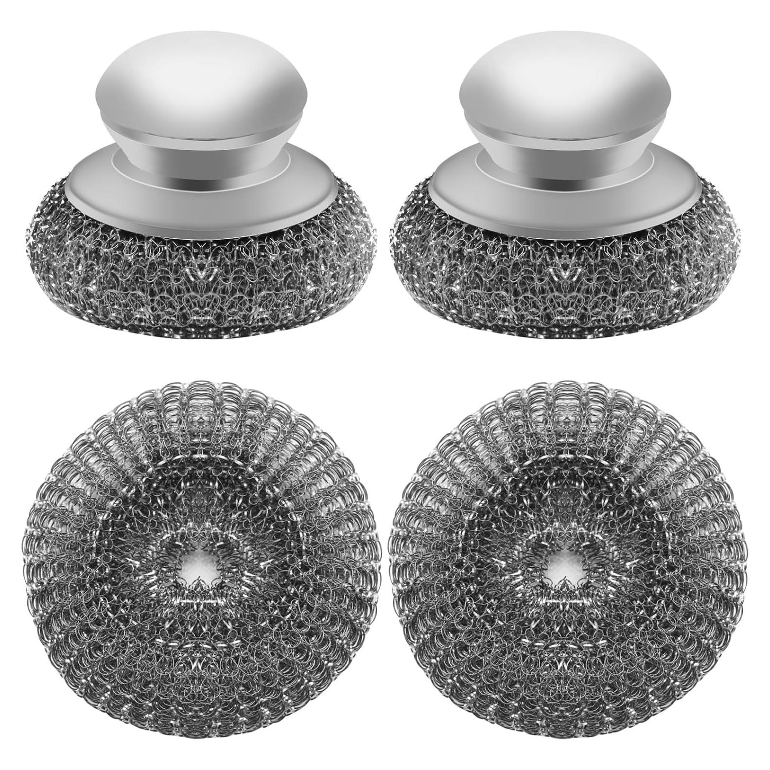 Estropajo de acero inoxidable HINGTAI con 2 almohadillas de repuesto