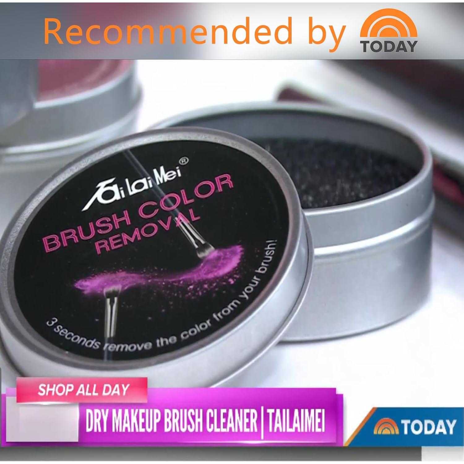 Esponja Limpiadora de Brochas TailaiMei 2 Paquete Negra