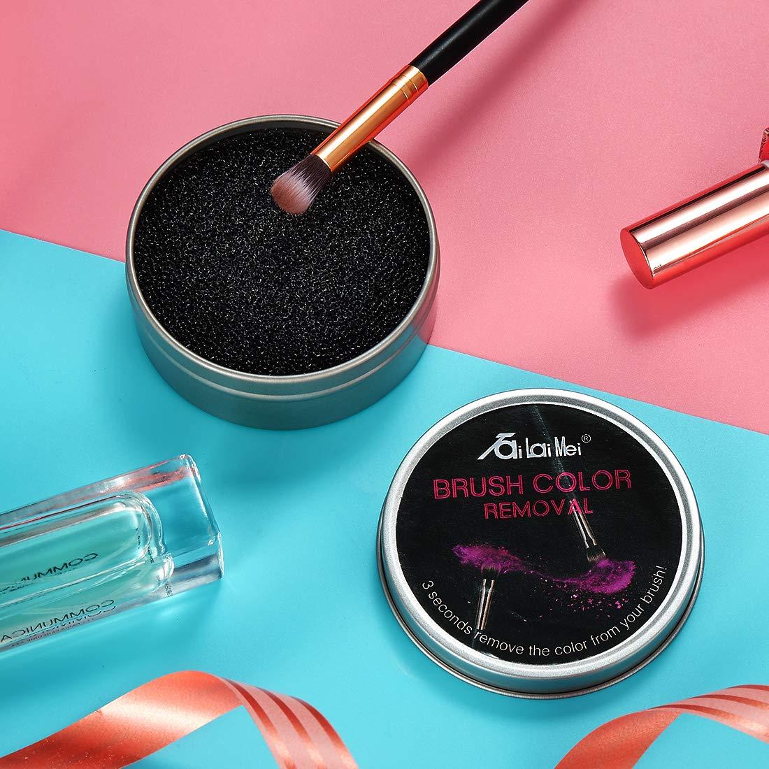 Esponja Limpiadora de Brochas TailaiMei 2 Paquete Negra