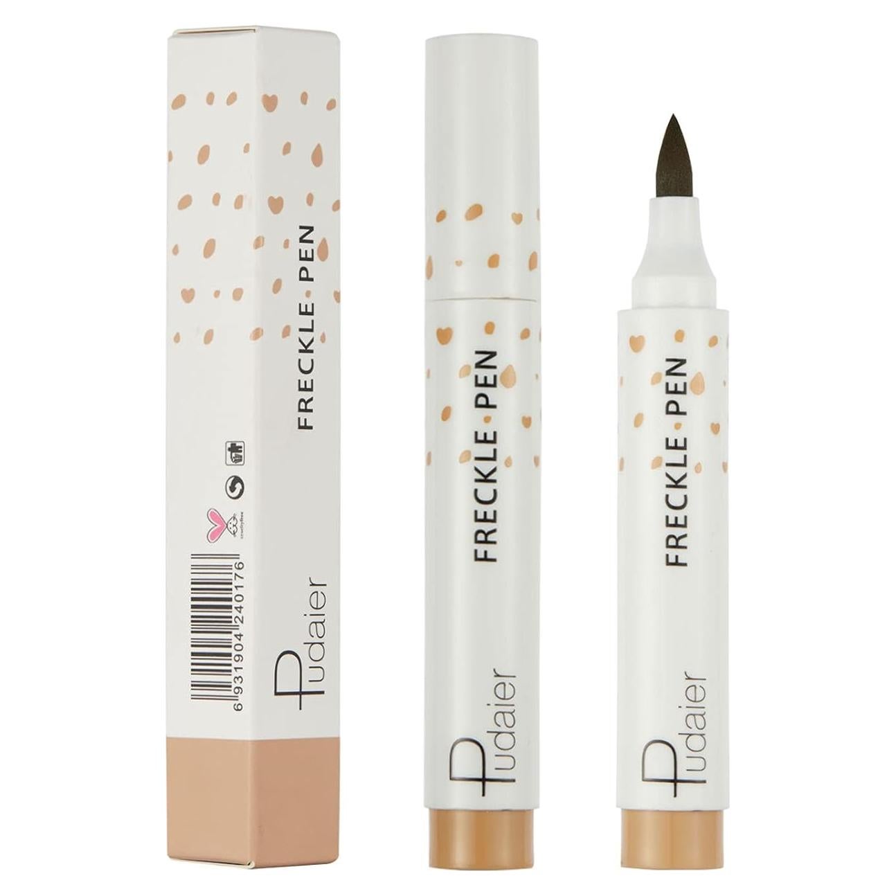 Bolígrafo de Maquillaje de Pecas QiBei 2 Pcs 5 ml Marrón Claro