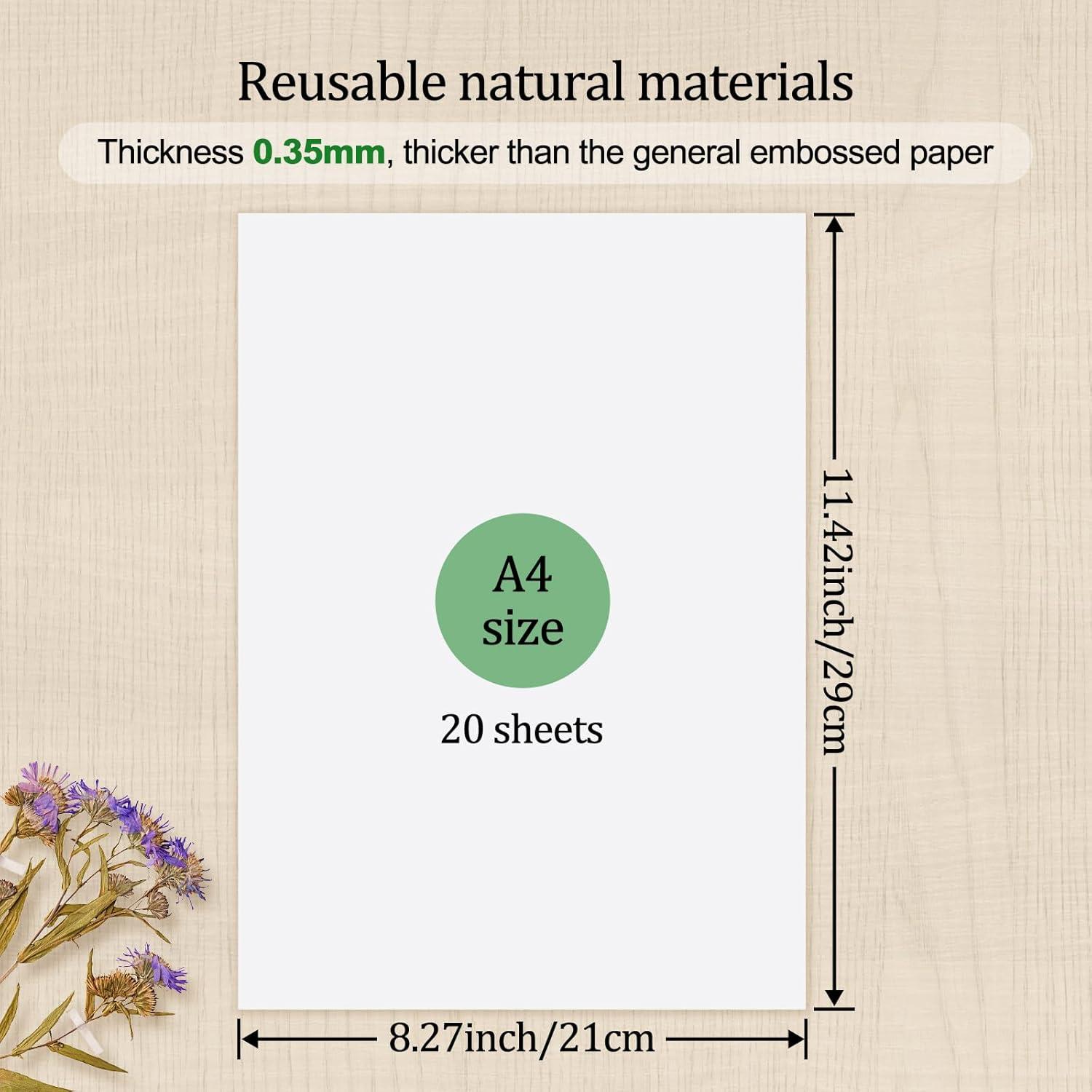 Papel Absorbente A4 Ecoofor para Prensado de Flores - 20 Hojas