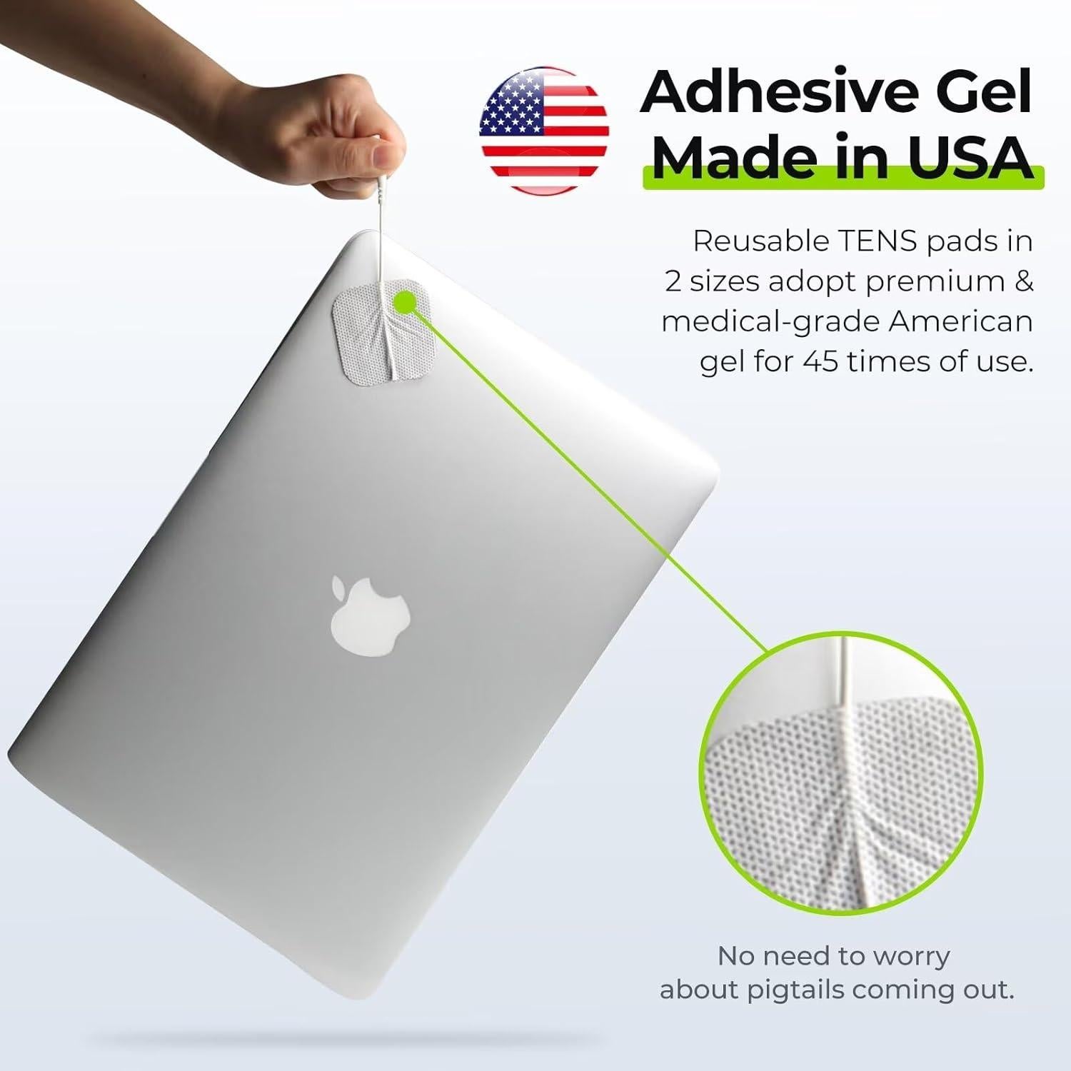 AUVON Estimulador Muscular TENS 3-en-1 con 40 Intensidades