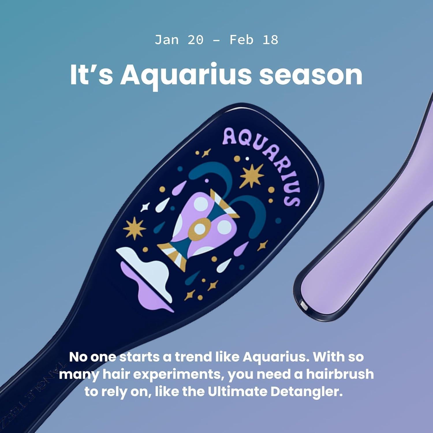 Cepillo Desenredante Tangle Teezer Acuario para Cabello Húmedo y Seco