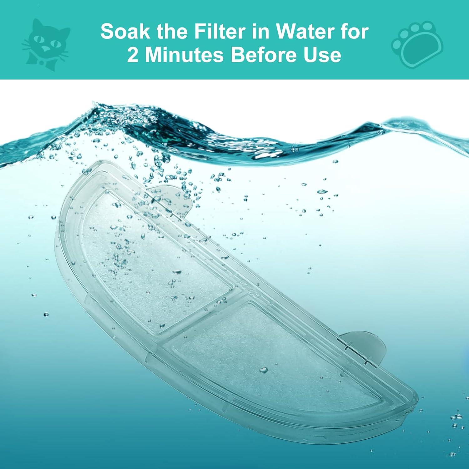 Filtros de Reemplazo KutoraWorks para Fuente de Agua Mascotas 6 Paquetes