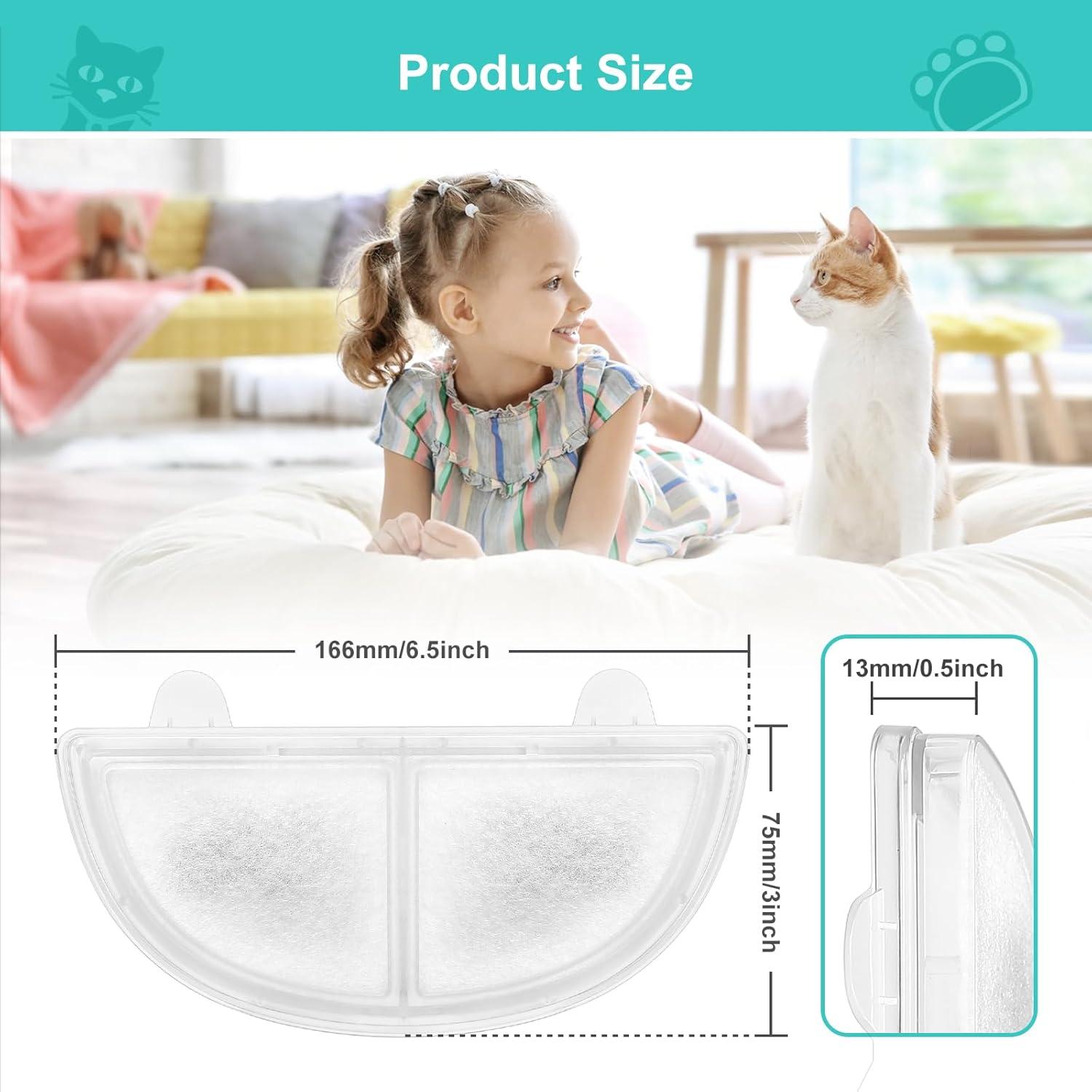 Filtros de Reemplazo KutoraWorks para Fuente de Agua Mascotas 6 Paquetes