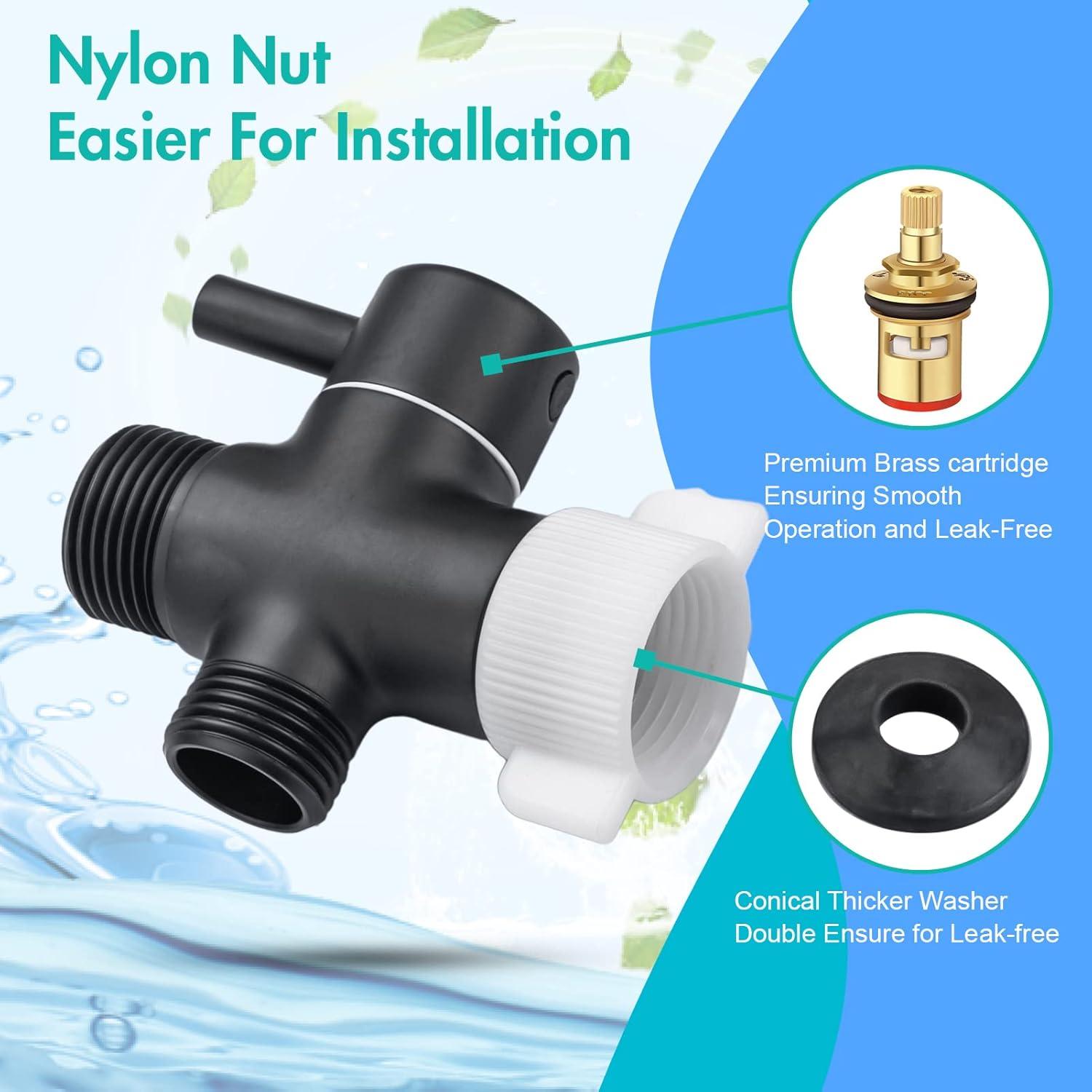 Bidet de Mano BARROCK HBS304, Acero Inoxidable, Negro Mate