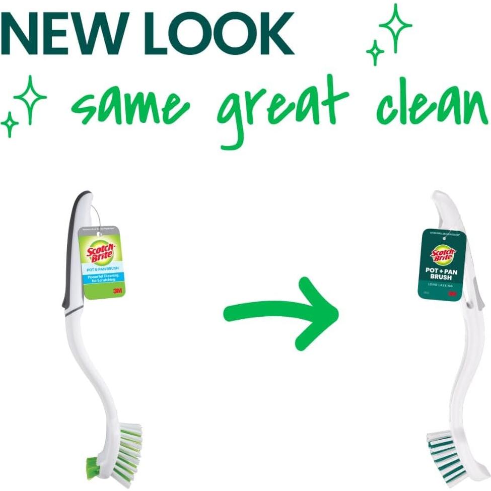 Cepillos de Limpieza Scotch-Brite para Ollas y Sartenes - 4 Unidades