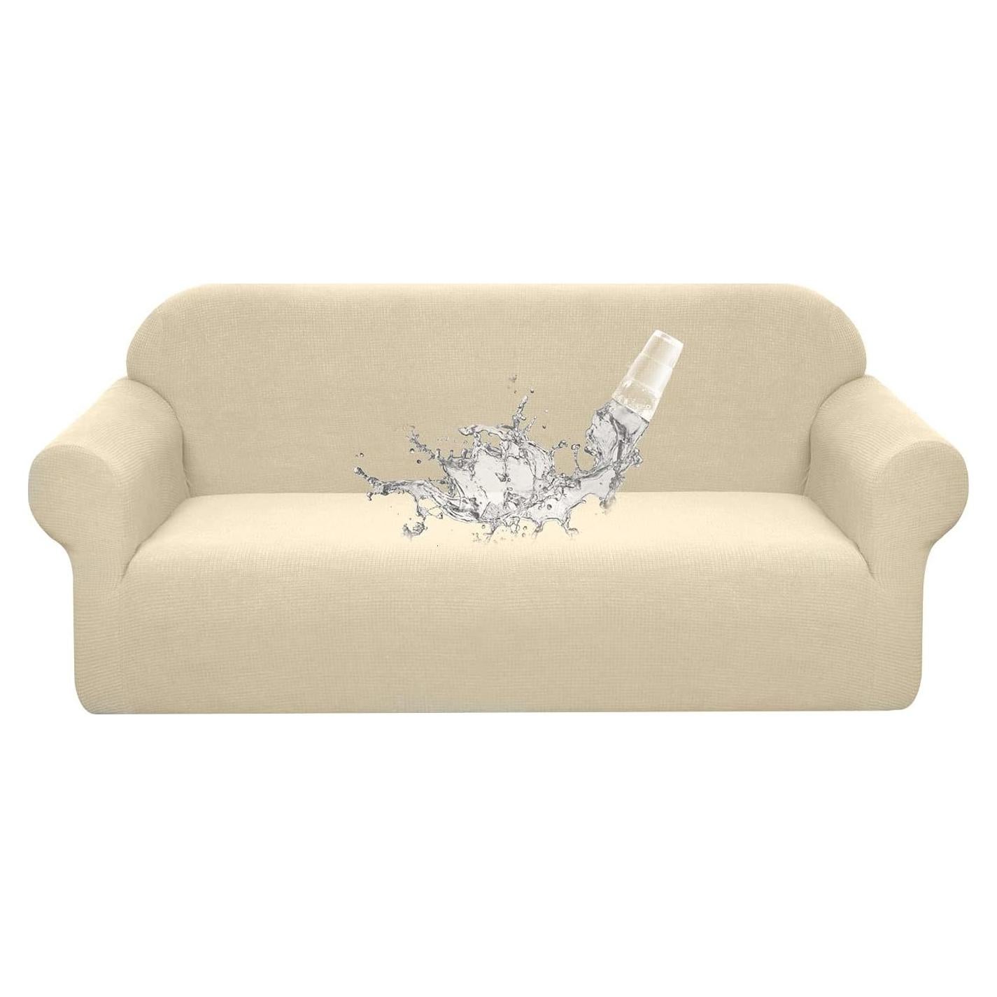 Funda de Sofá Impermeable Granbest Mediana Beige Suave