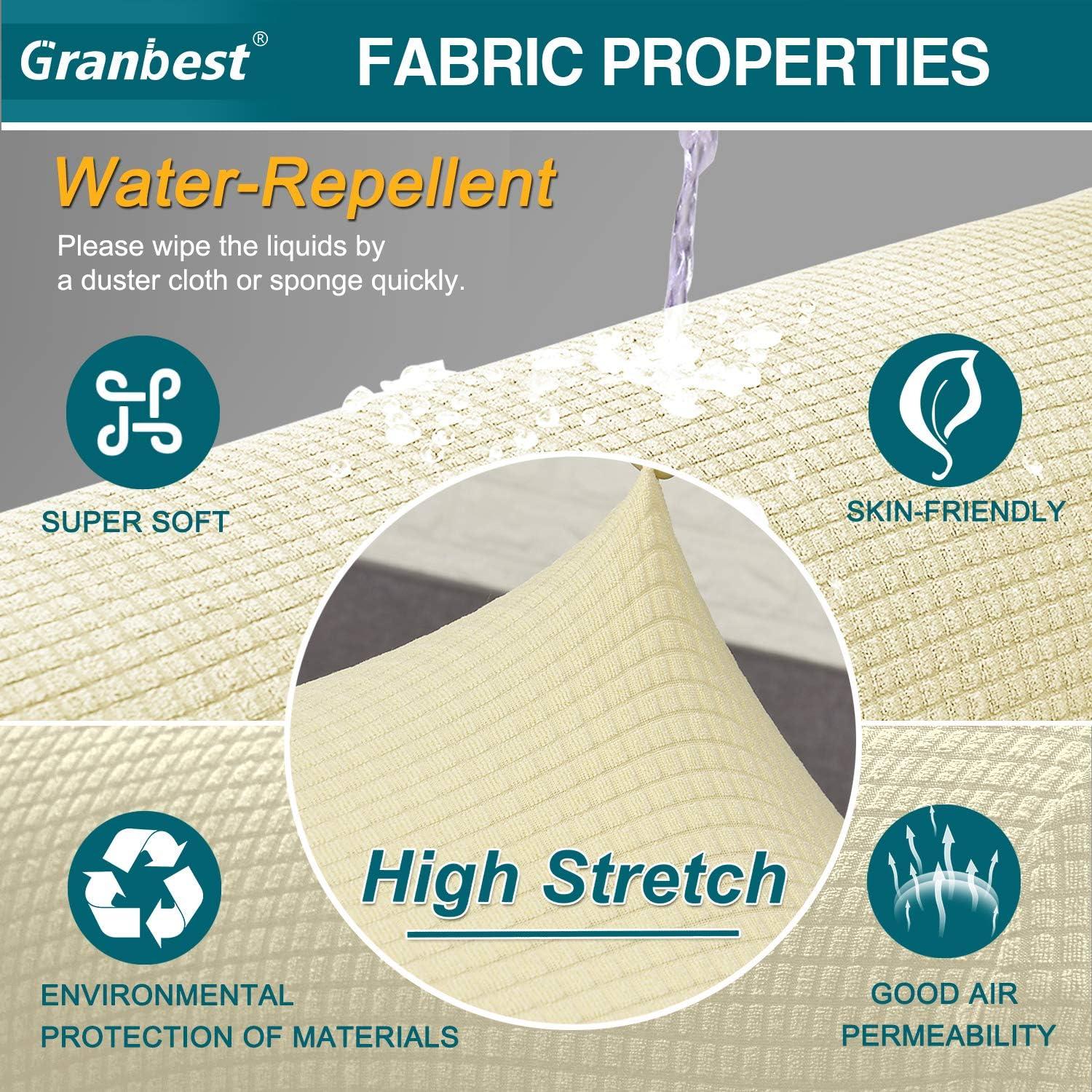 Funda de Sofá Impermeable Granbest Mediana Beige Suave