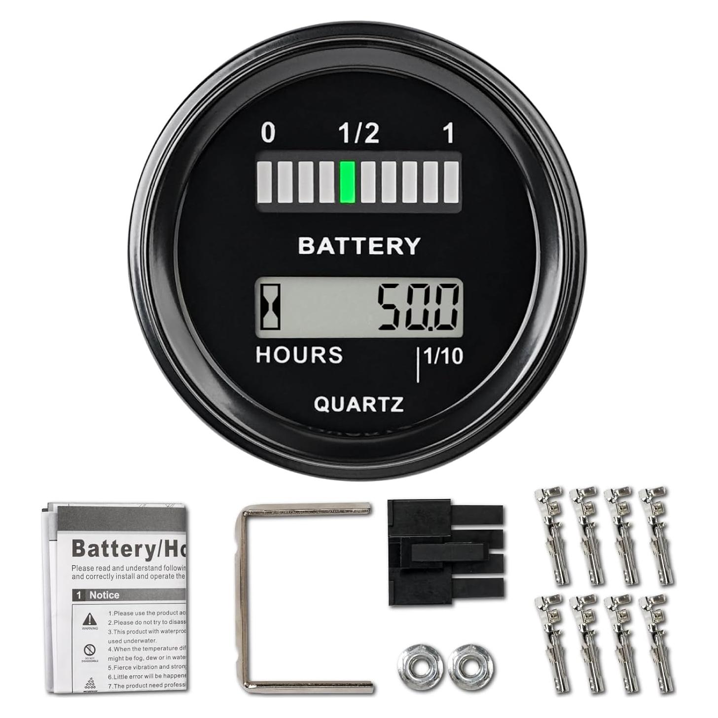 Medidor de Batería NInE-ROnG RL-BI011 LCD 12-48V Impermeable