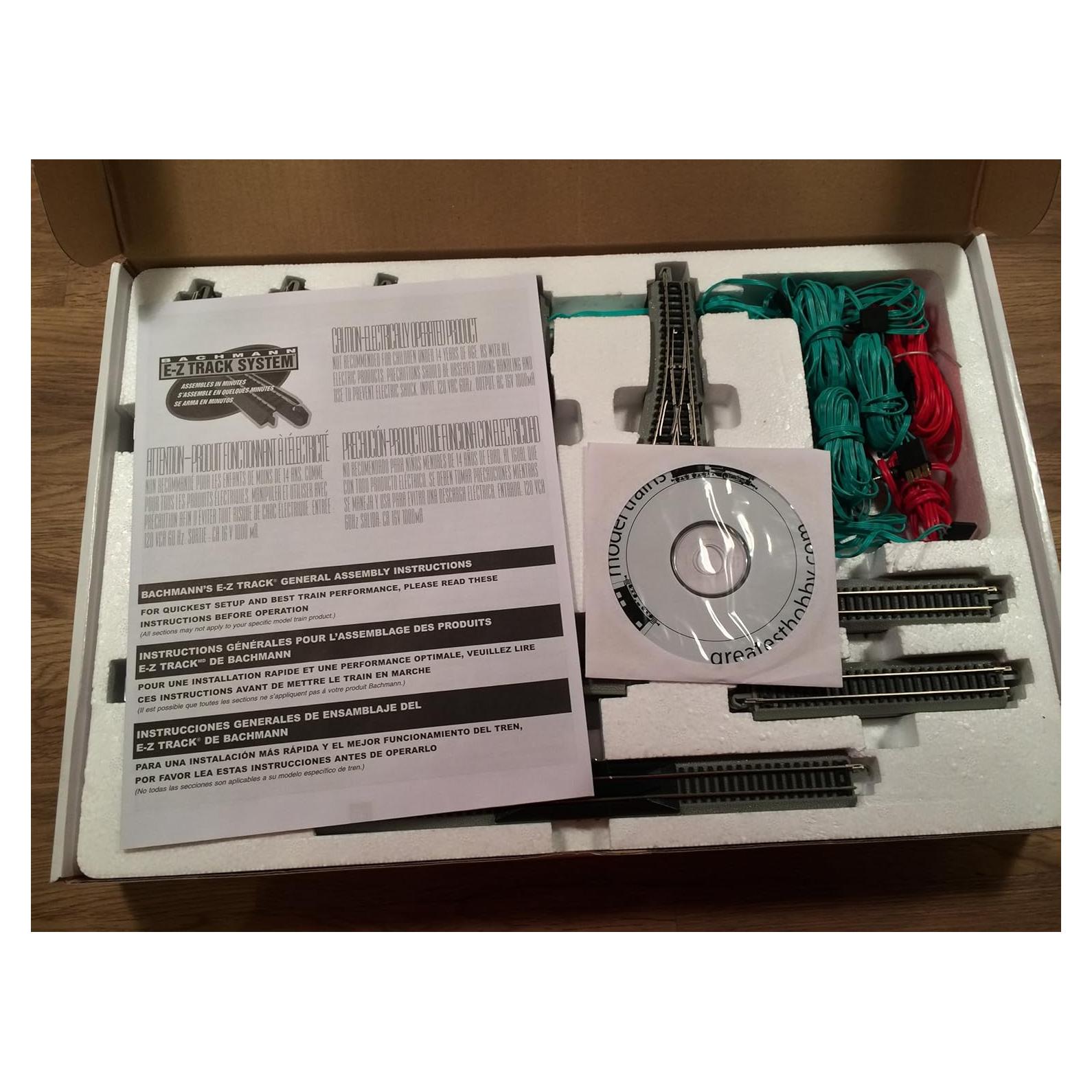 Paquete de Pista Bachmann Escala N 47 Piezas 142x71 cm