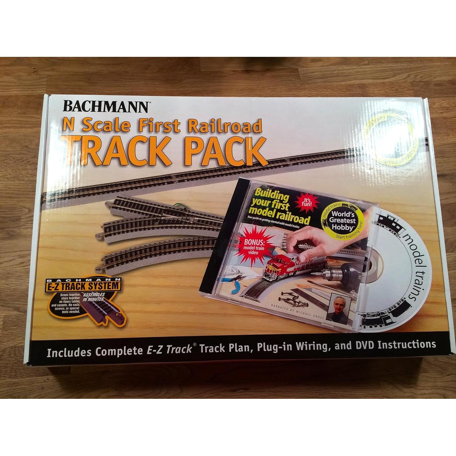 Paquete de Pista Bachmann Escala N 47 Piezas 142x71 cm