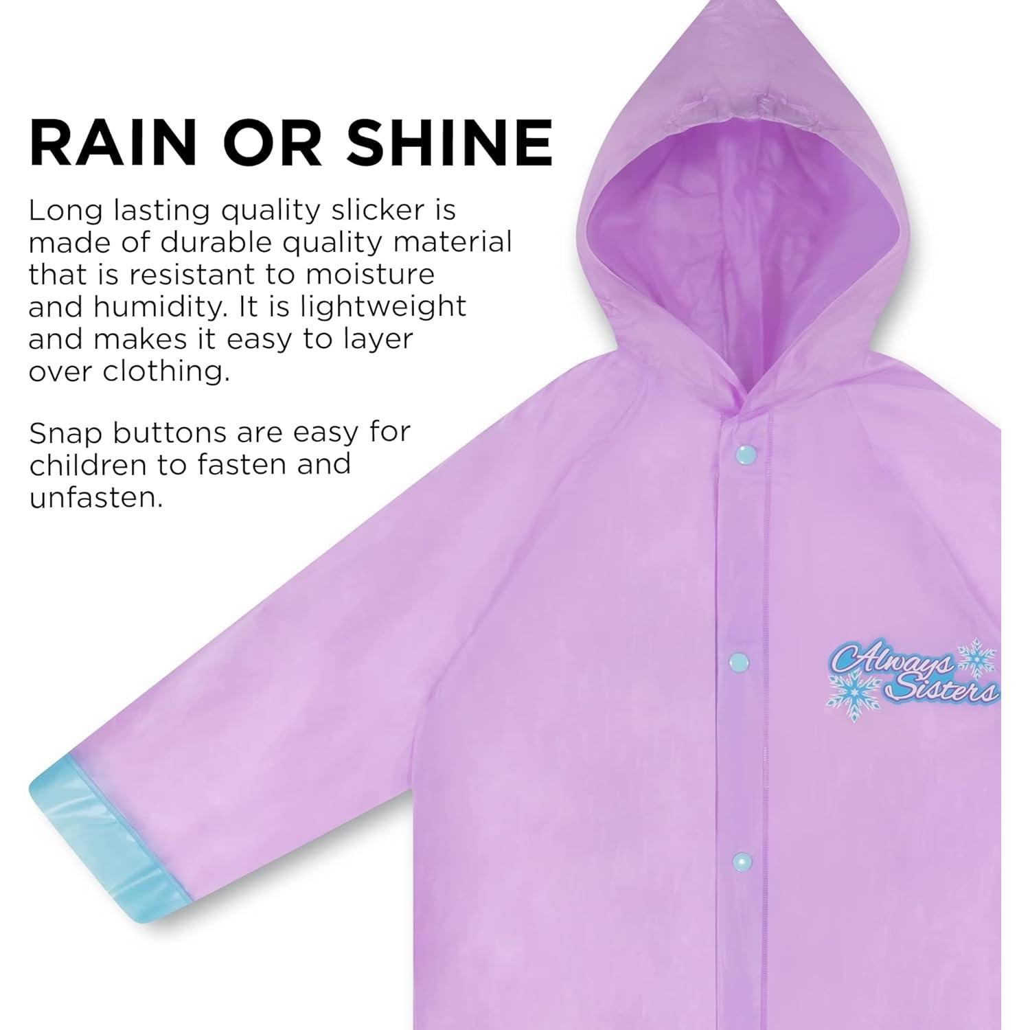 Conjunto de paraguas y poncho Disney Frozen para niñas 4-7 años