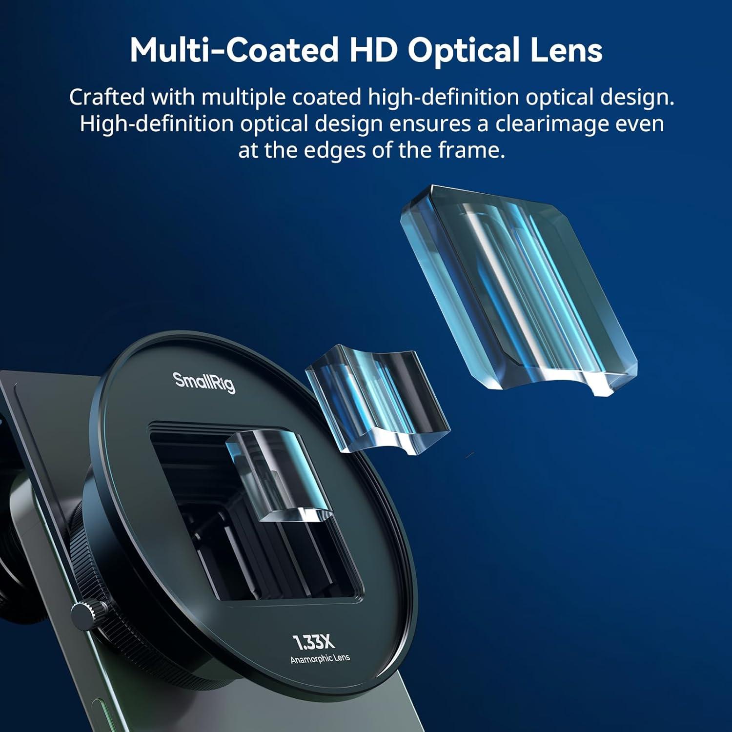 Lente Anamórfica 1.33X SmallRig 4590 para Móviles