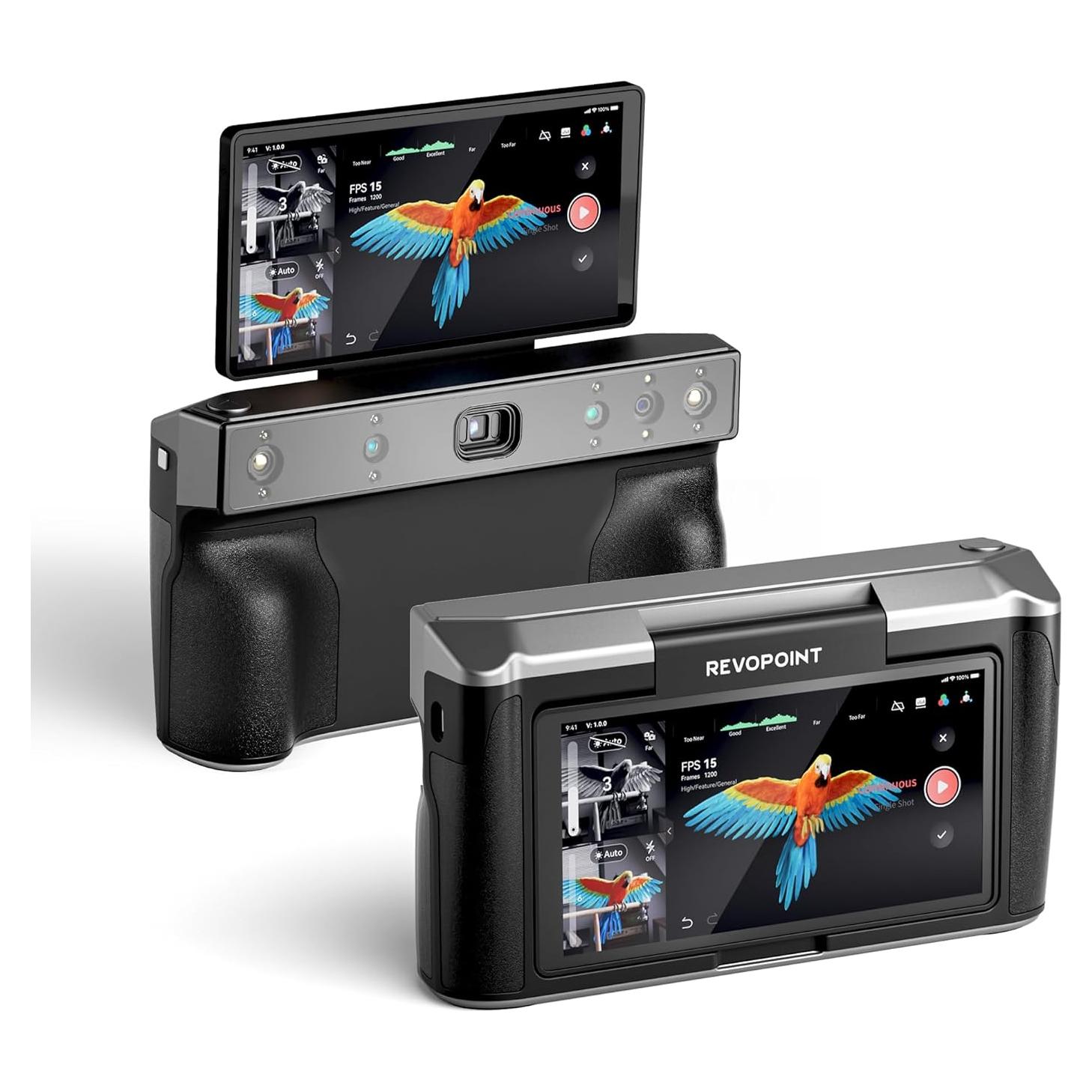 Revopoint MIRACO 3D Scanner for 3D Printing Handheld, Wireless All-in-one 3D Printer Scanner, Up to 0.02 mm Precision, Full Color Scan for Small to Large Objects, 16GB RAM