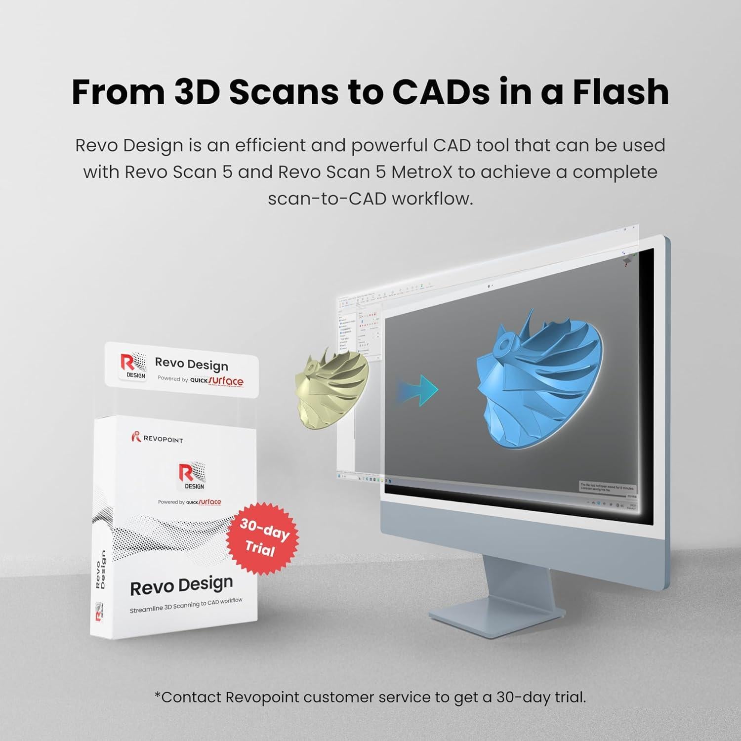 Revopoint MIRACO 3D Scanner for 3D Printing Handheld, Wireless All-in-one 3D Printer Scanner, Up to 0.02 mm Precision, Full Color Scan for Small to Large Objects, 16GB RAM