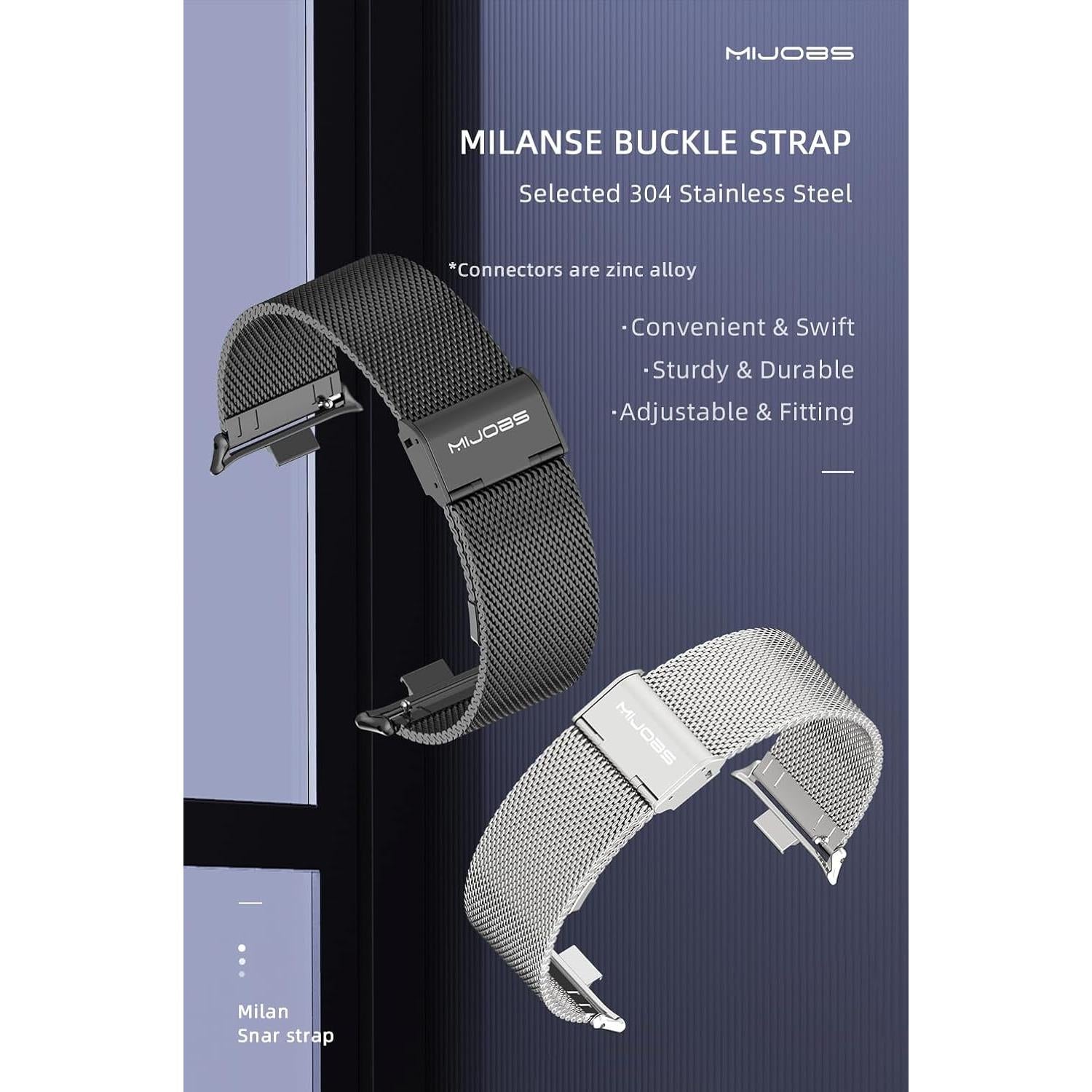 Correa de Metal MIJOBS para Redmi Watch 5/4 y Mi Band 9/8 Pro