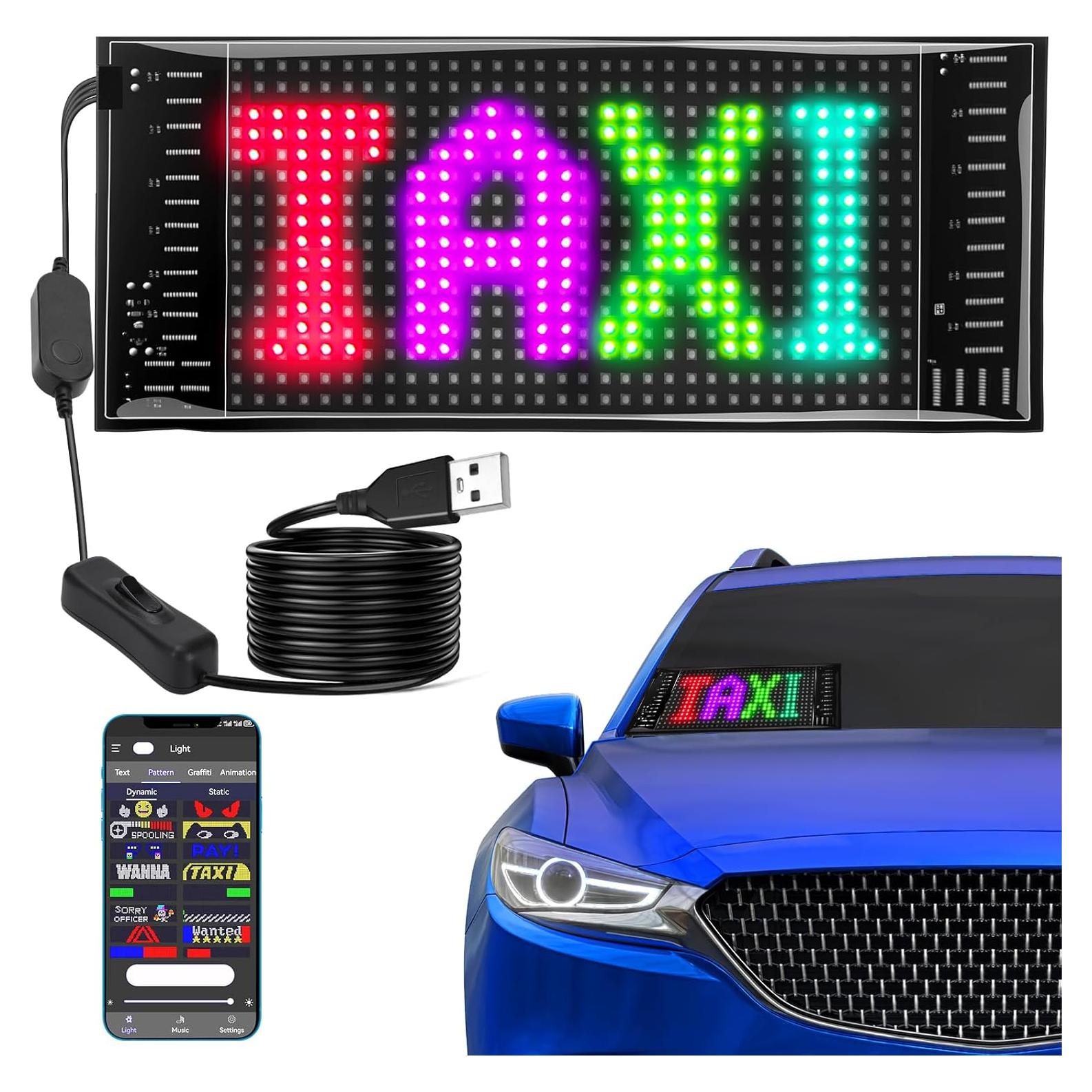 Cartel LED SanLank 17x7 cm Control Bluetooth Multicolor
