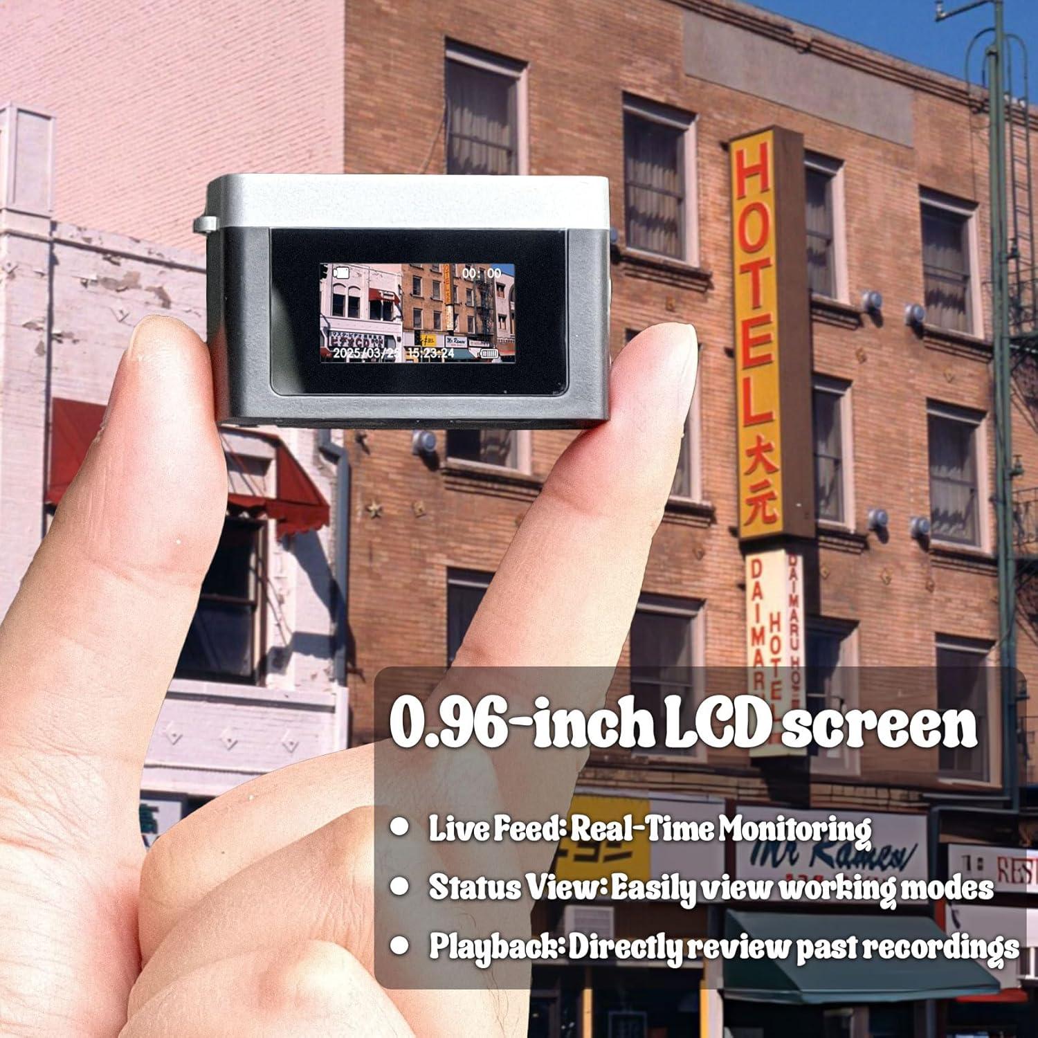 Mini Cámara Digital Retro Sheawasy GLX2 32GB Negra