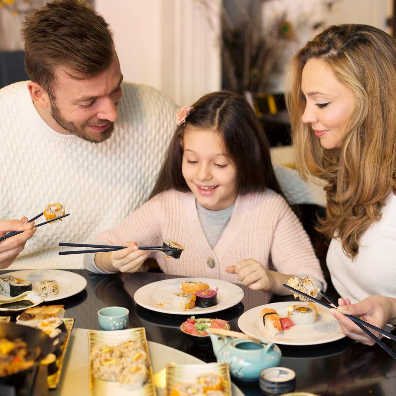 Juego de 5 Palillos Reutilizables de Fibra de Vidrio 24.1 cm