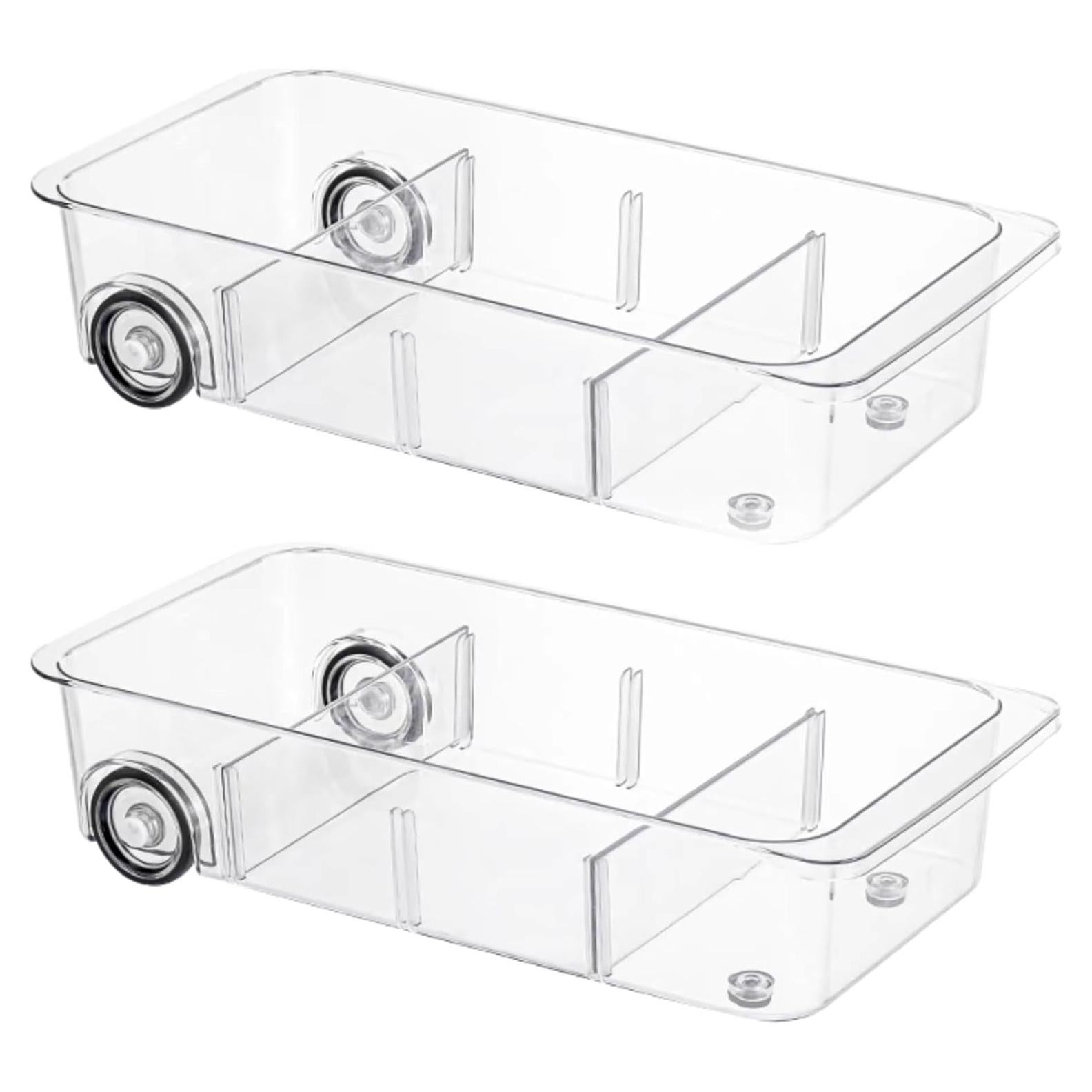 Organizador de Refrigerador Attelite 2 Piezas con Ruedas