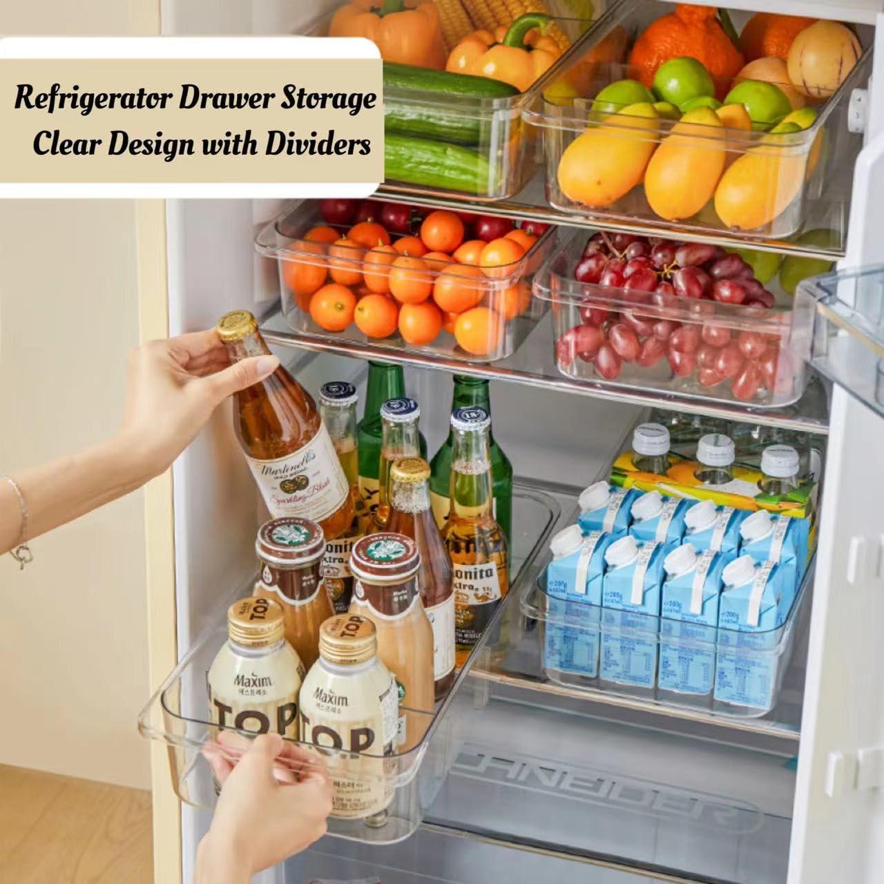 Organizador de Refrigerador Attelite 2 Piezas con Ruedas