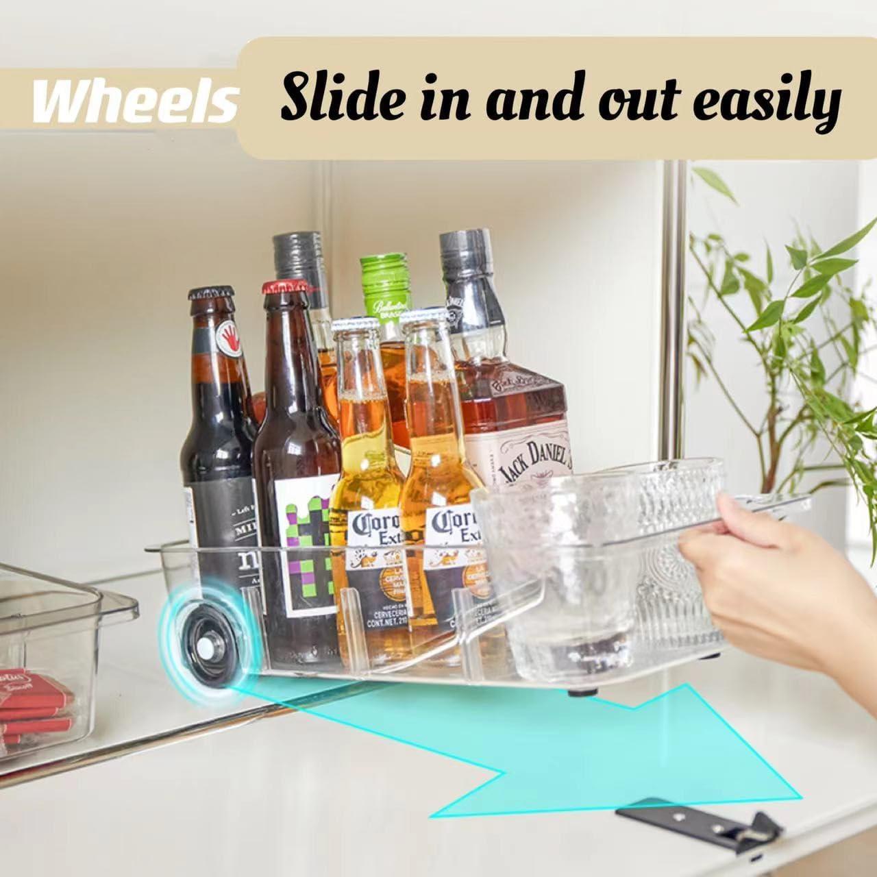 Organizador de Refrigerador Attelite 2 Piezas con Ruedas