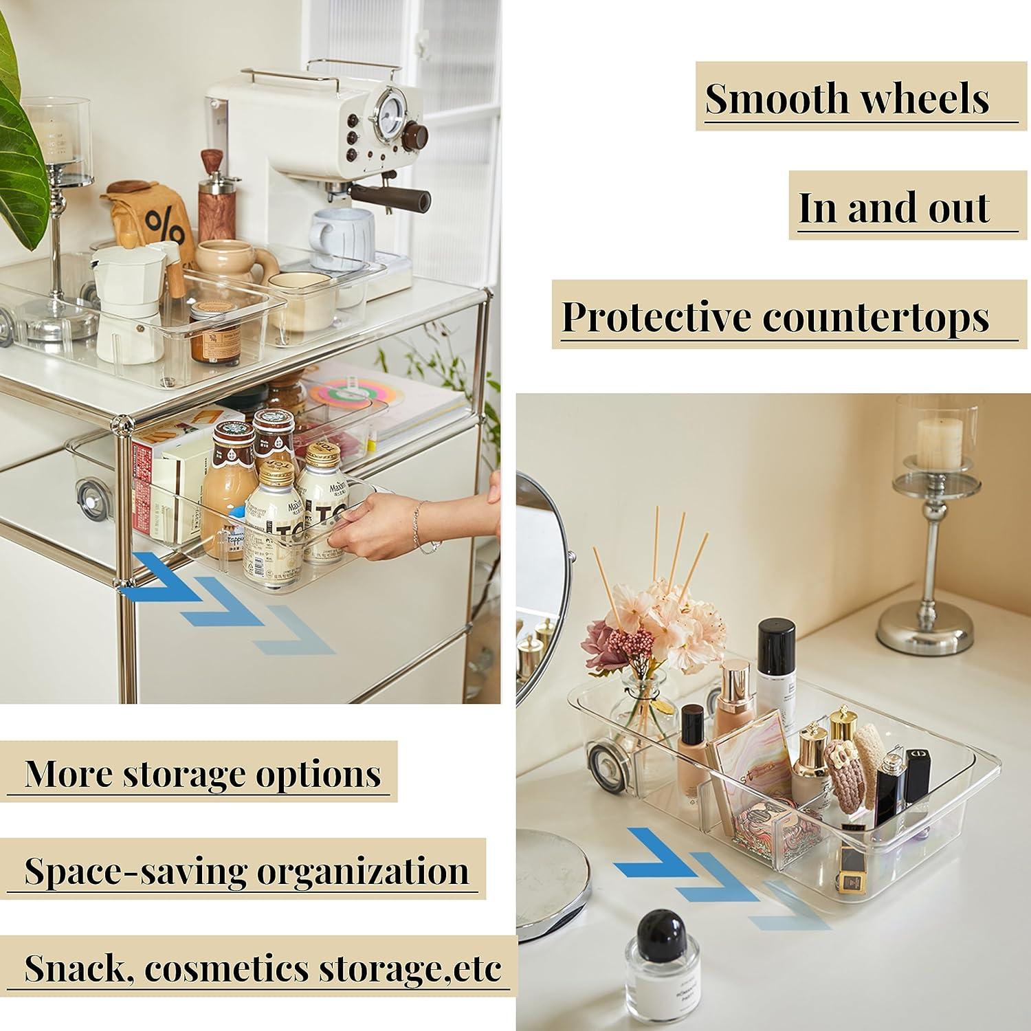 Organizador de Refrigerador Attelite 2 Piezas con Ruedas