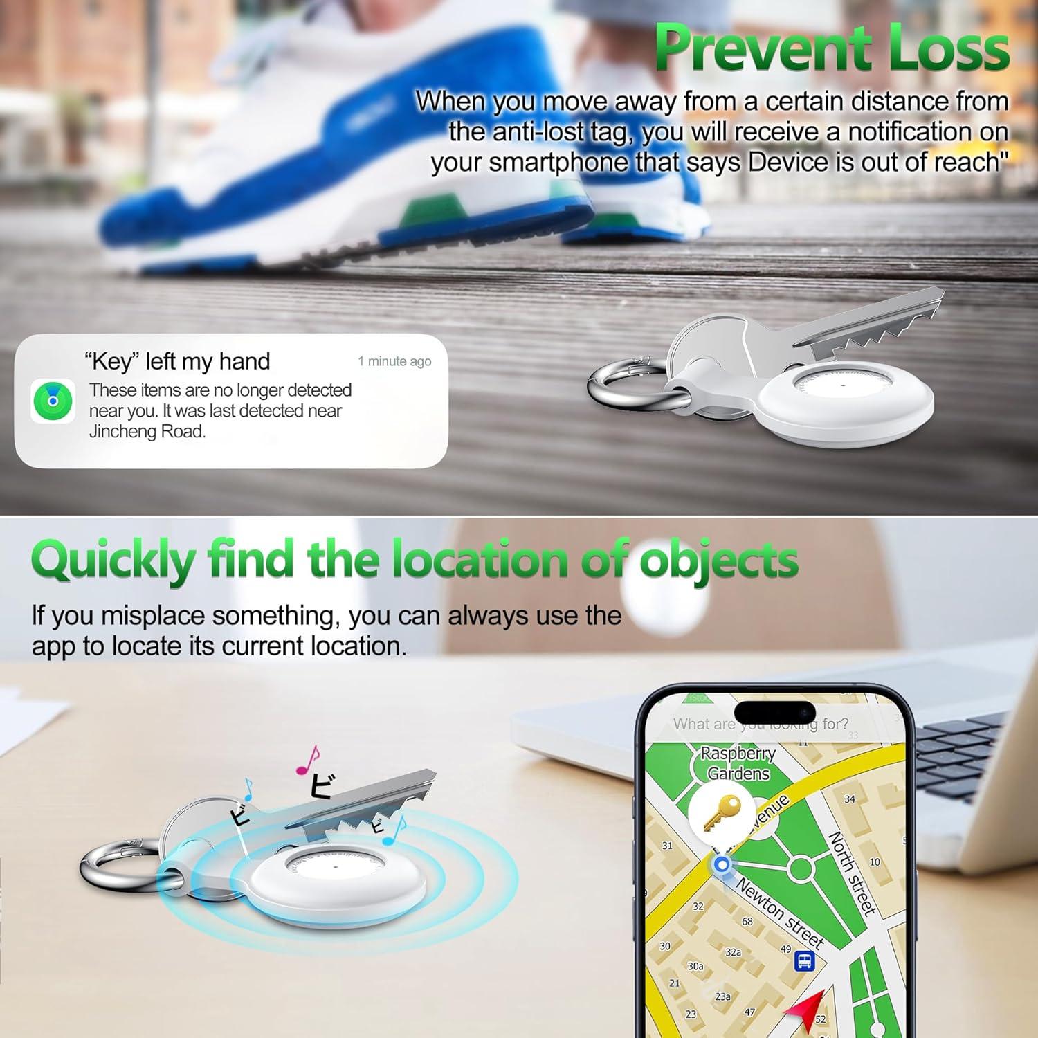 Localizador de Llaves xiwxi Tag-10 GPS Bluetooth IP67 Blanco