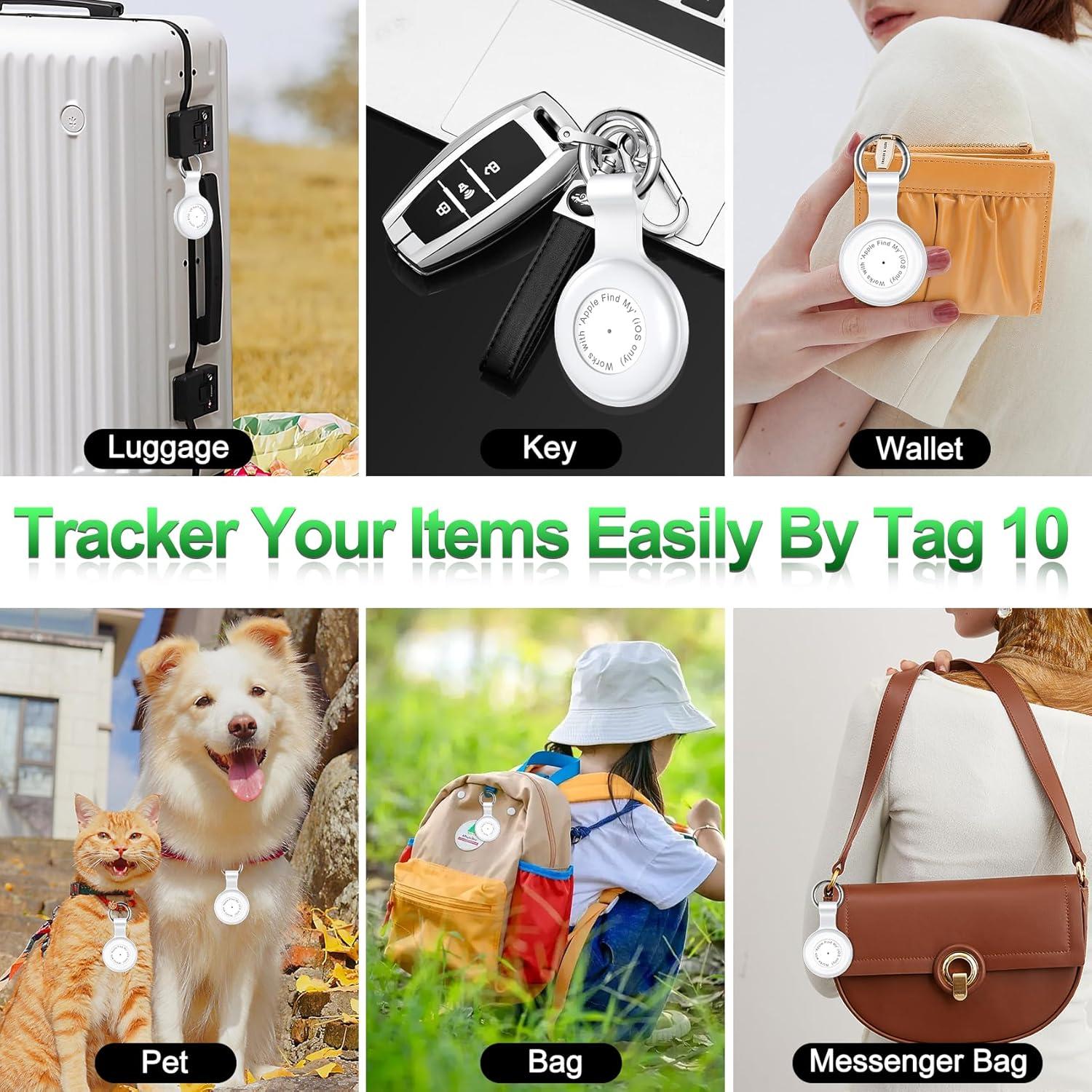 Localizador de Llaves xiwxi Tag-10 GPS Bluetooth IP67 Blanco