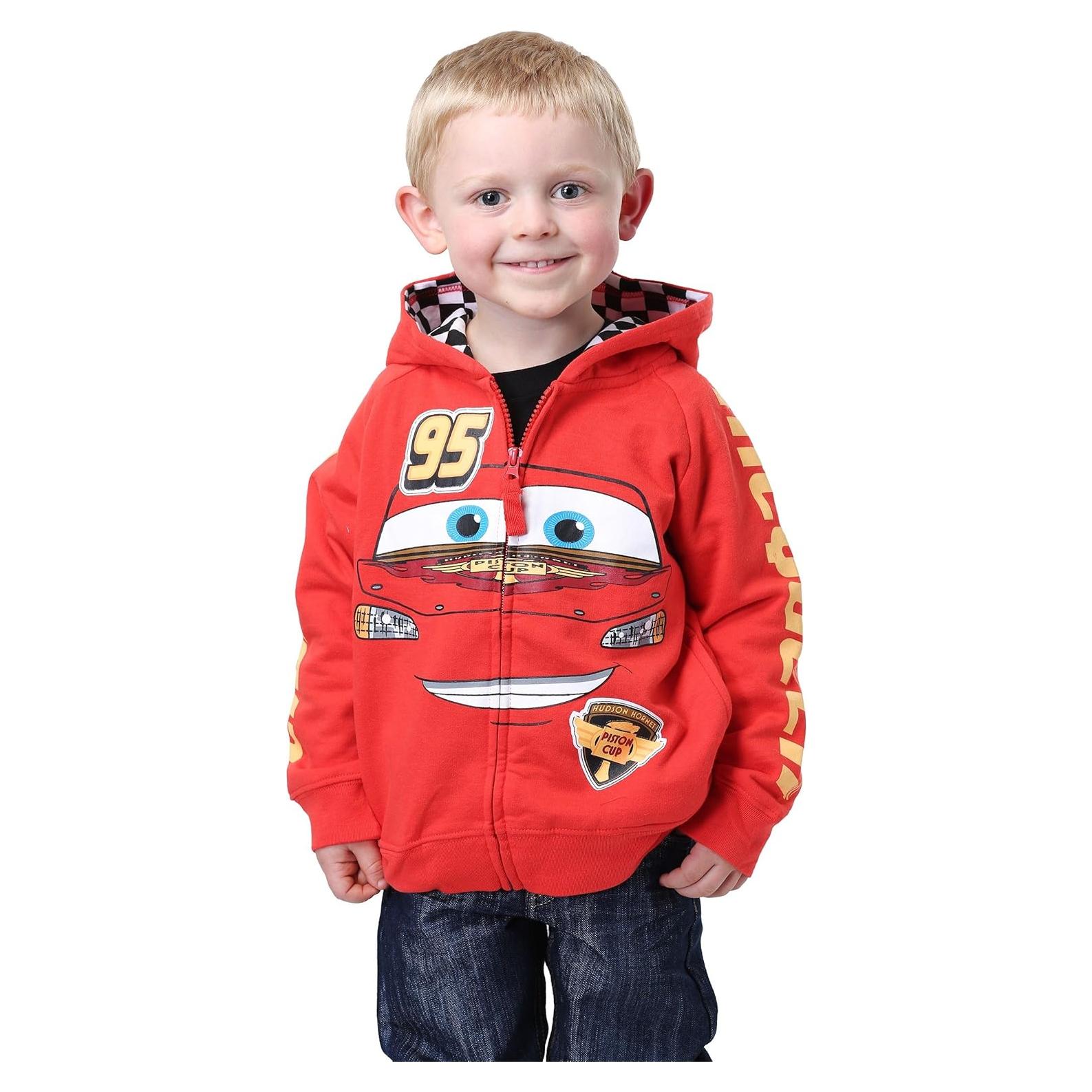 Sudadera con capucha Disney Cars para niños 2T roja