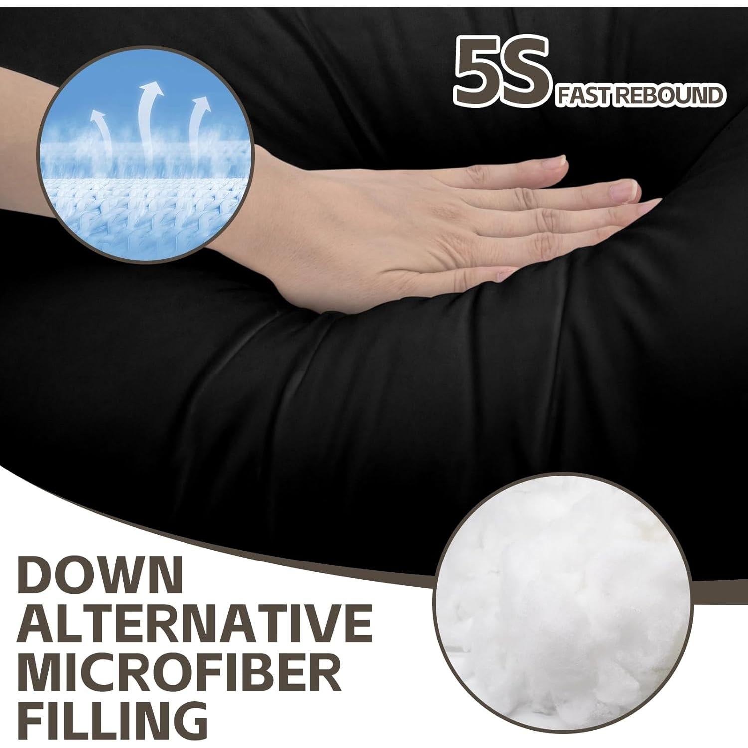 Almohadas HIMOON Estándar 4 Piezas Microfibra Refrigerantes