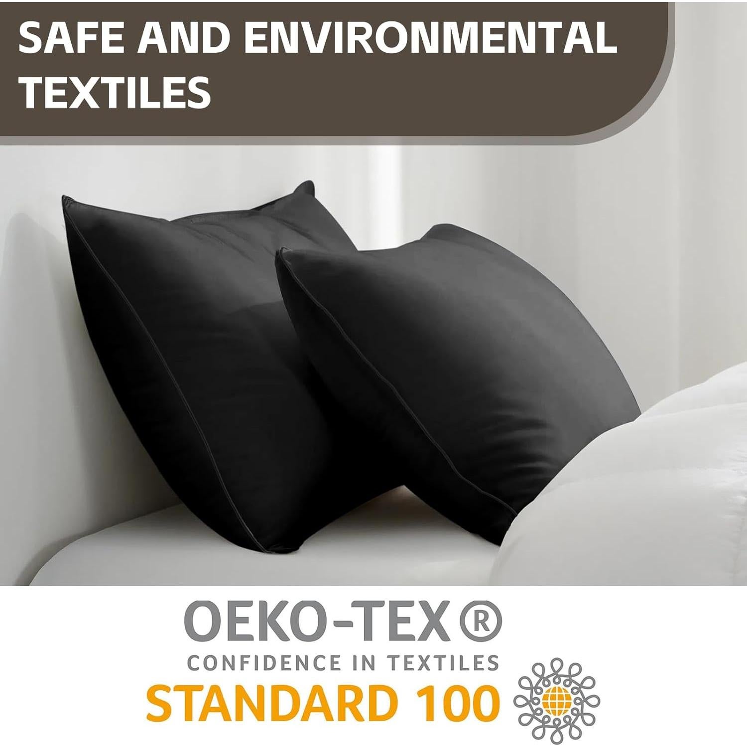 Almohadas HIMOON Estándar 4 Piezas Microfibra Refrigerantes