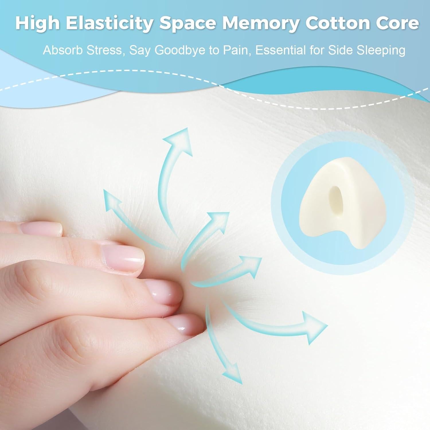 Almohada de Rodilla VANGAYH TZ0723 Espuma Viscoelástica Gris