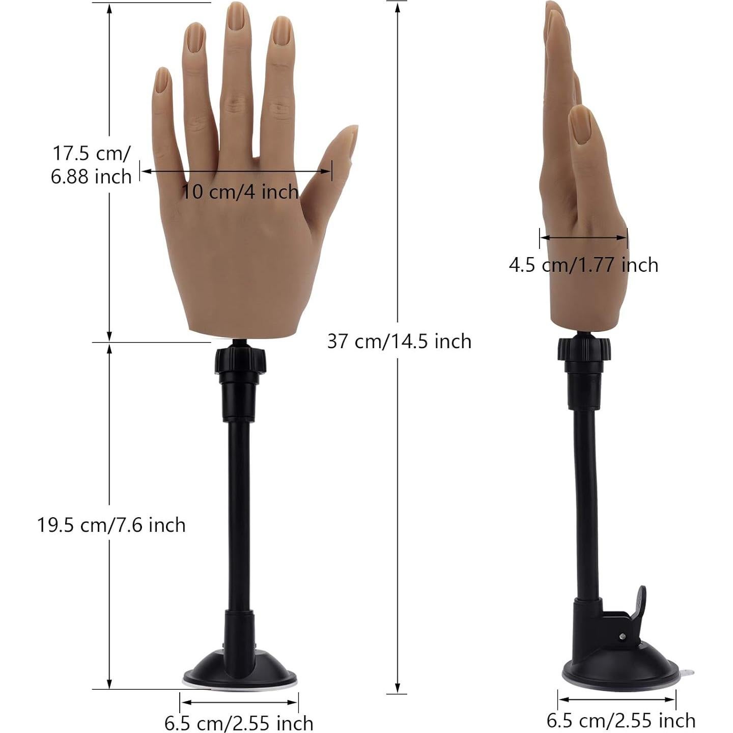 Mano de Práctica de Silicona LIONVISON para Uñas Acrílicas