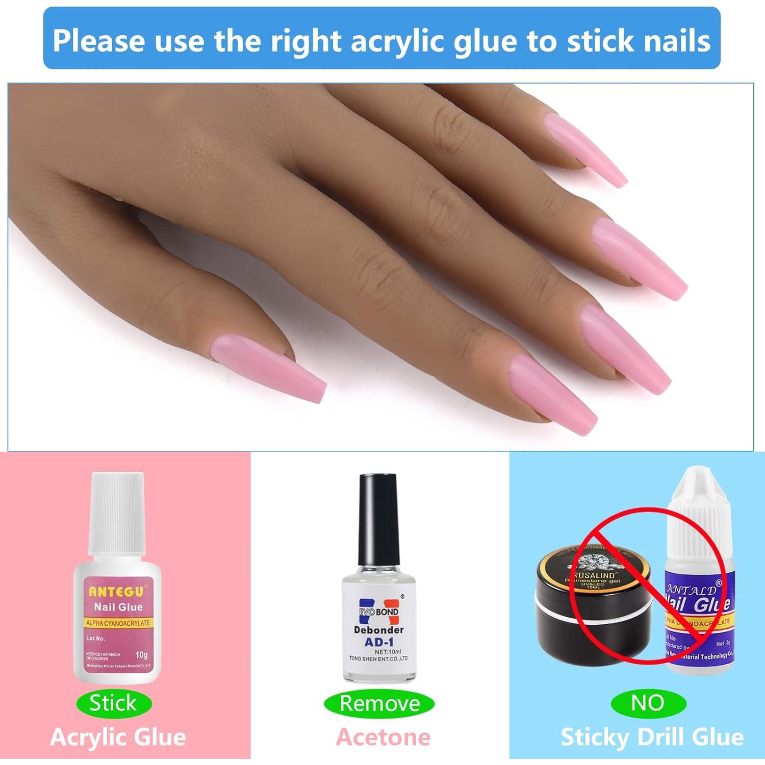 Mano de Práctica de Silicona LIONVISON para Uñas Acrílicas